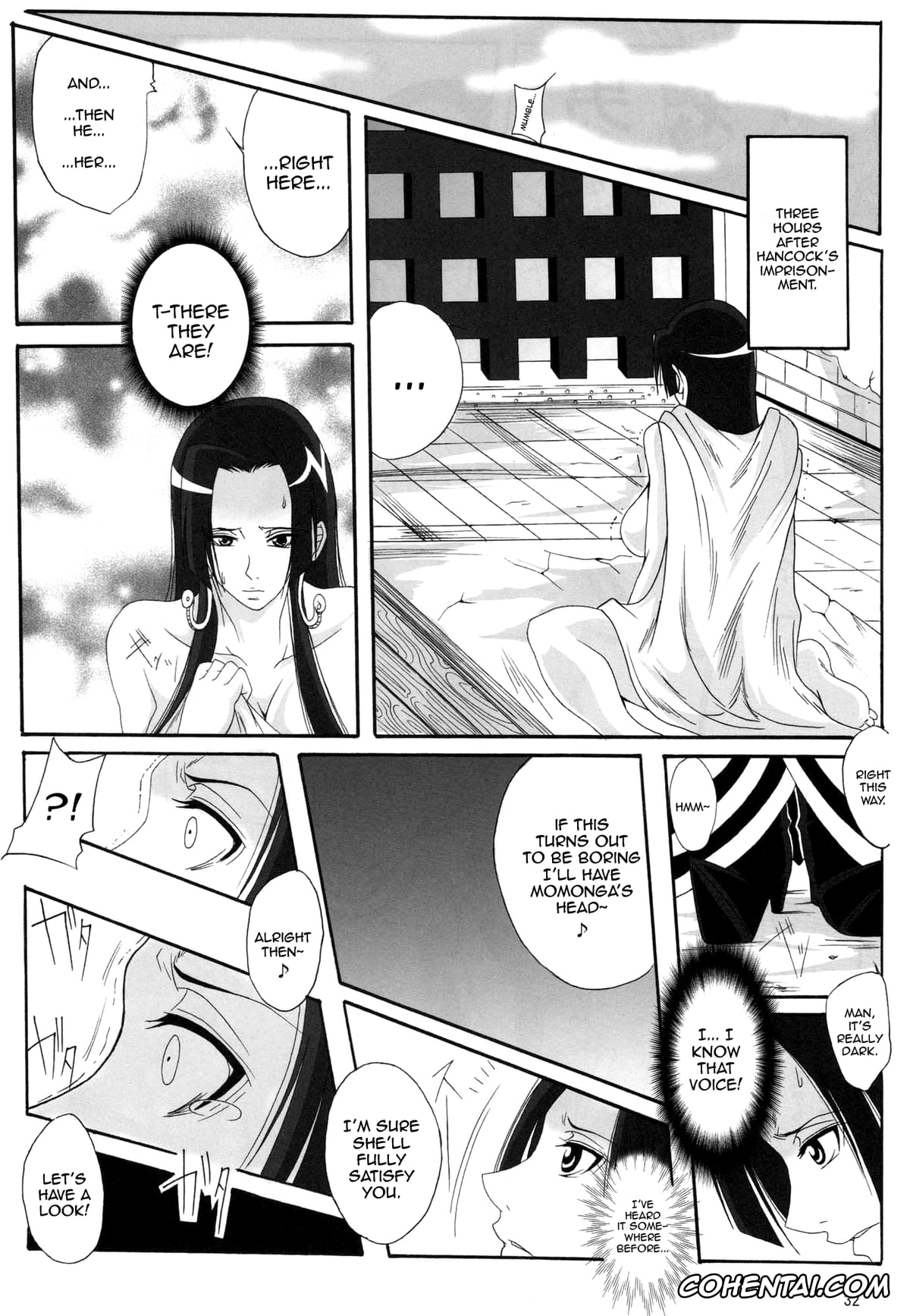 One Piece xxx, Boa Hancock xxx, Momonga xxx, Saint Charloss xxx, Benten Kairaku 11 Hebirei (One Piece), pagina 31