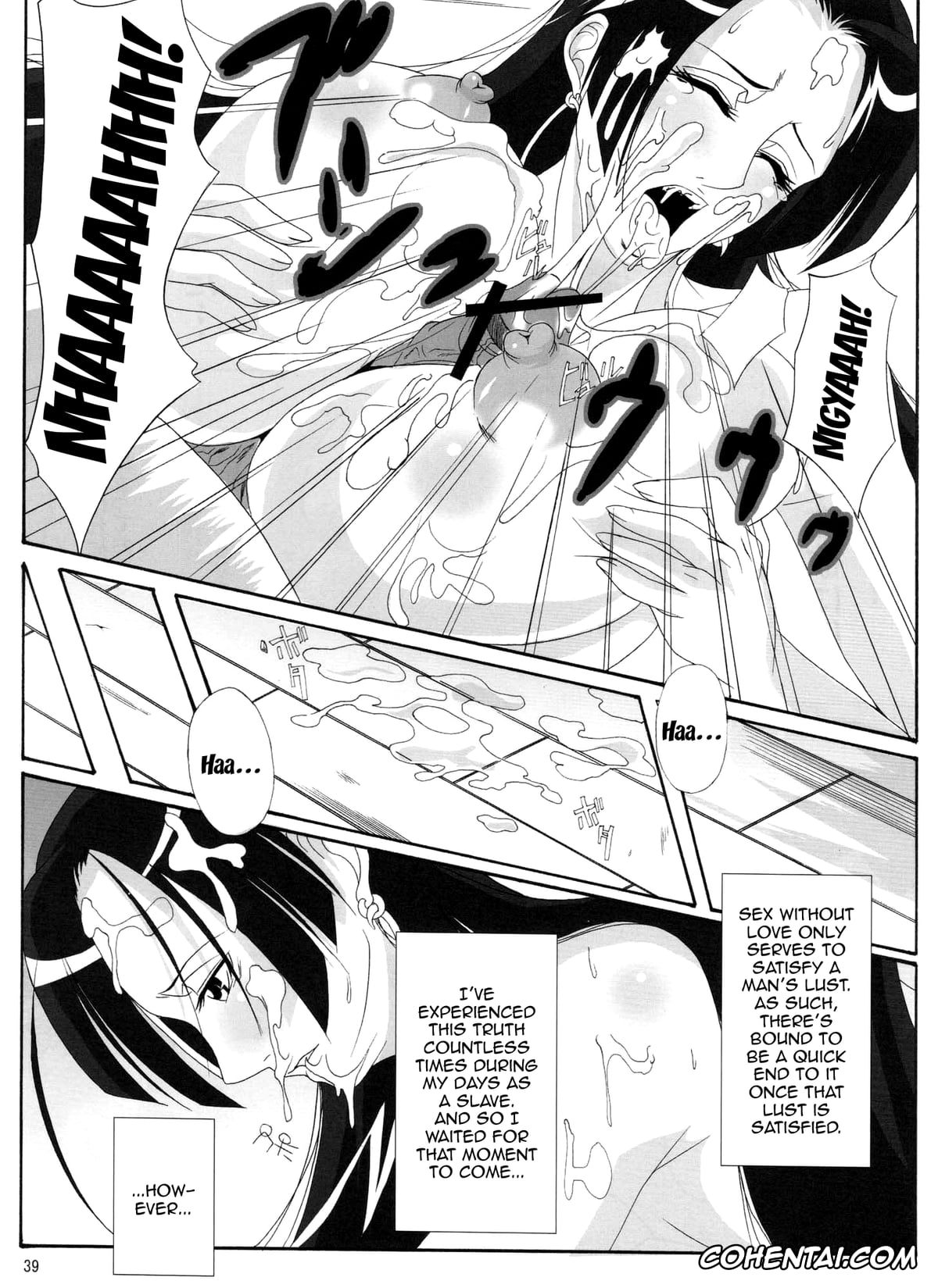 One Piece porno, Boa Hancock porno, Momonga porno, Saint Charloss porno, Benten Kairaku 11 Hebirei (One Piece), pagina 38