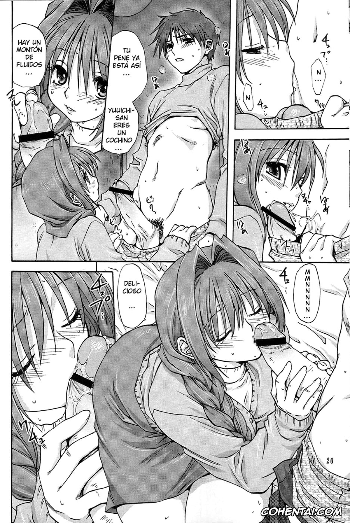 Kanon hentai, Akiko Minase hentai, Yuuichi Aizawa hentai, Akiko-san to Issho (Kanon), pagina 21
