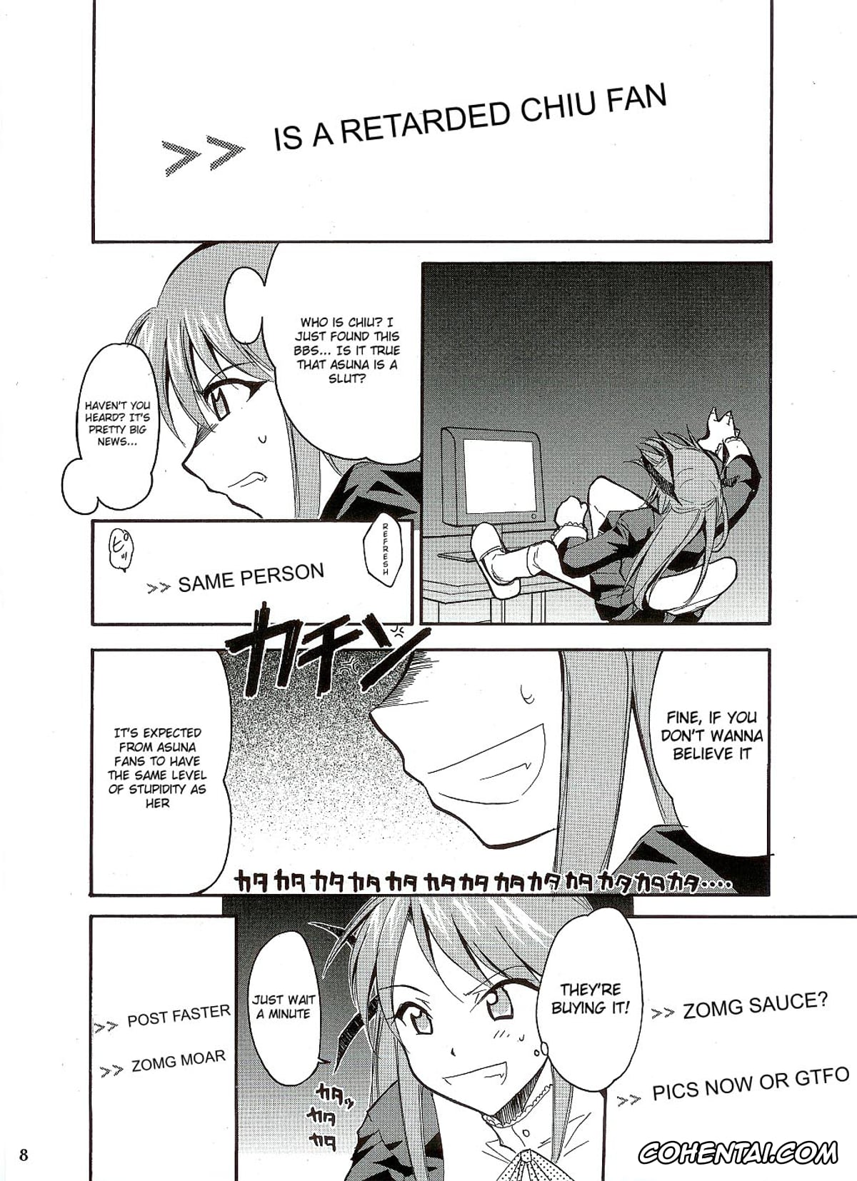Mahou Sensei Negima porno, Asuna Kagurazaka porno, Chisame Hasegawa porno, Negimaru! (Mahou Sensei Negima!), pagina 8