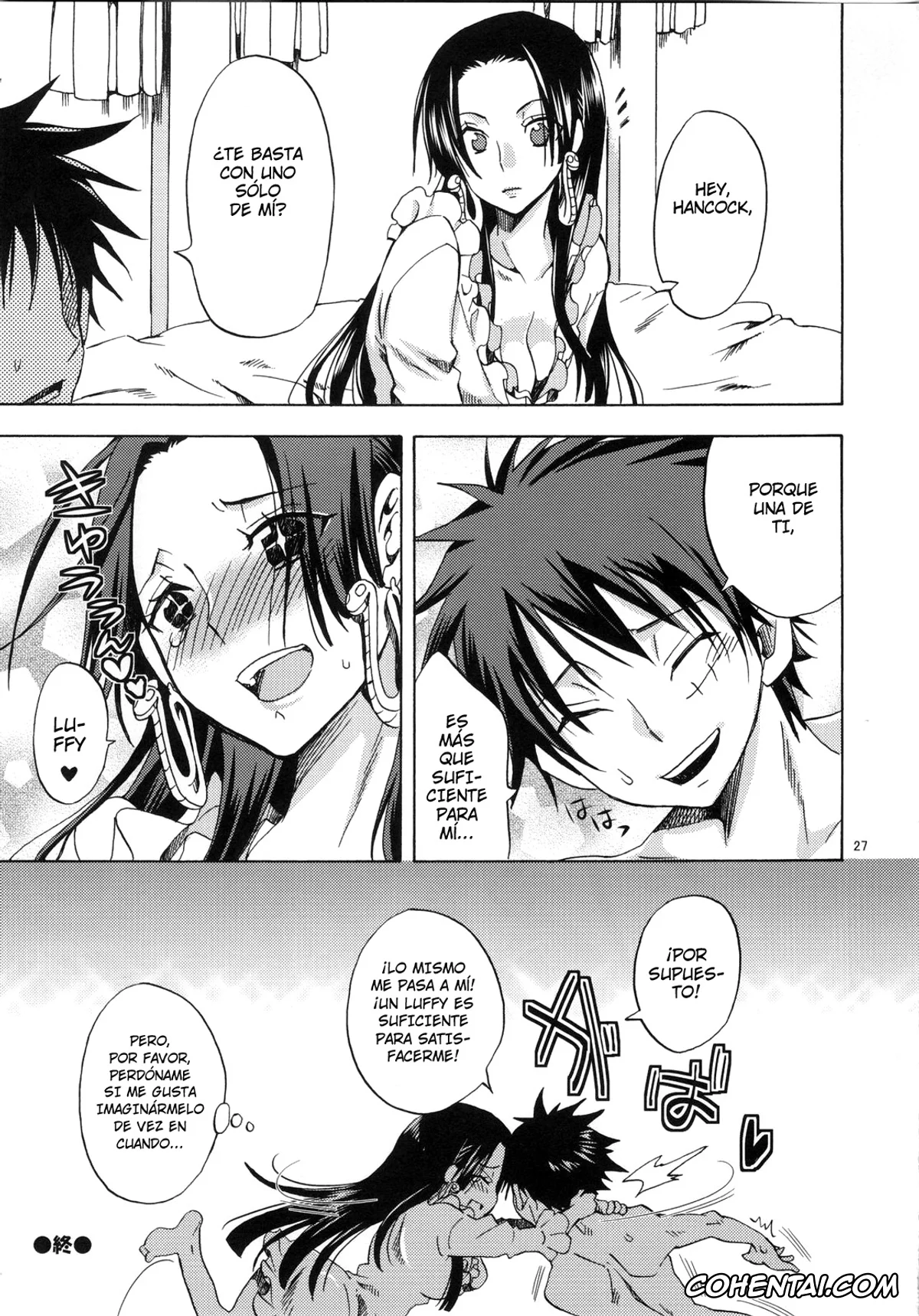 One Piece xxx, Boa Hancock xxx, Monkey D. Luffy xxx, Meromero Ha~rem★ (One Piece), pagina 25