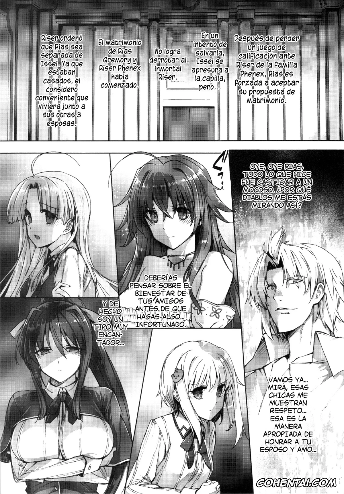 Highschool DxD xxx, Akeno Himejima xxx, Asia Argento xxx, Koneko Toujou xxx, Rias Gremory xxx, Riser Phoenix xxx, HIGH SCHOOL DxIf END (Highschool DxD), pagina 4