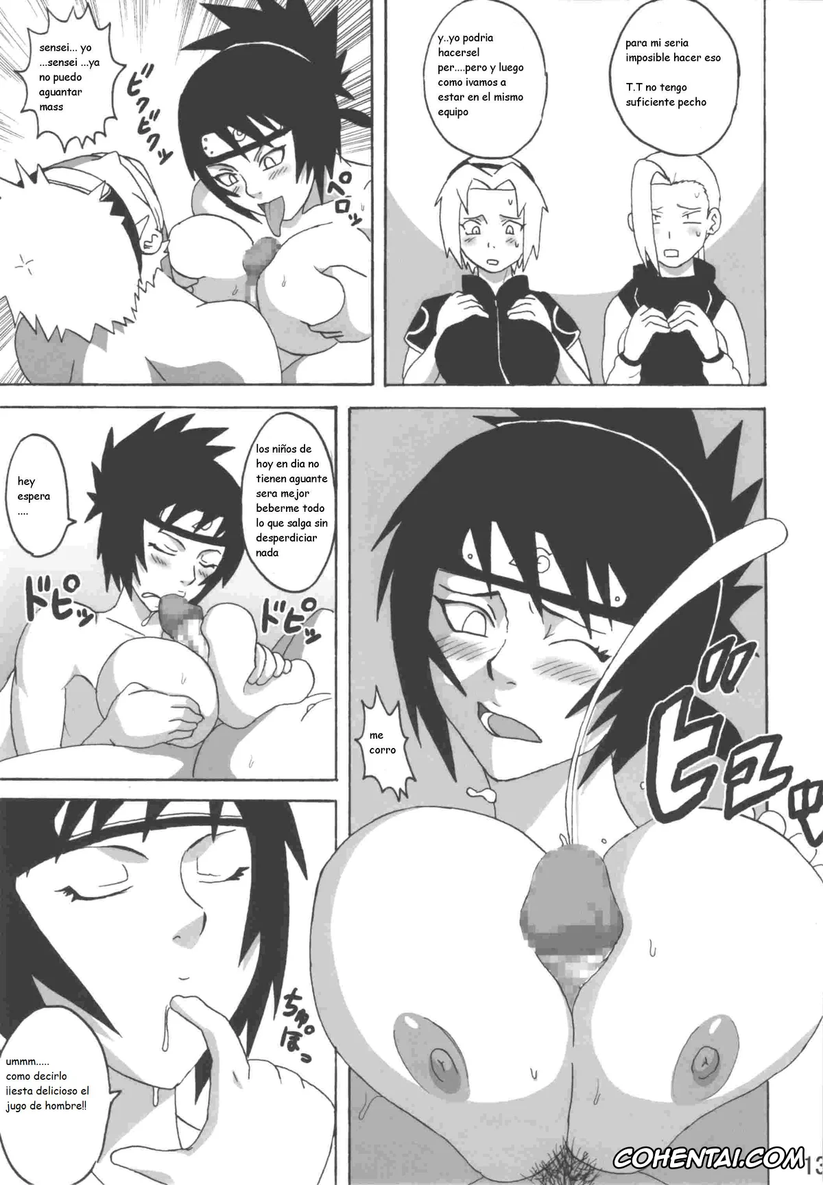 NARUTO porno, Anko Mitarashi porno, Naruto Uzumaki porno, Tsunade porno, Sekai Ichi Uke Tai Anko no Jugyou (Naruto), pagina 14