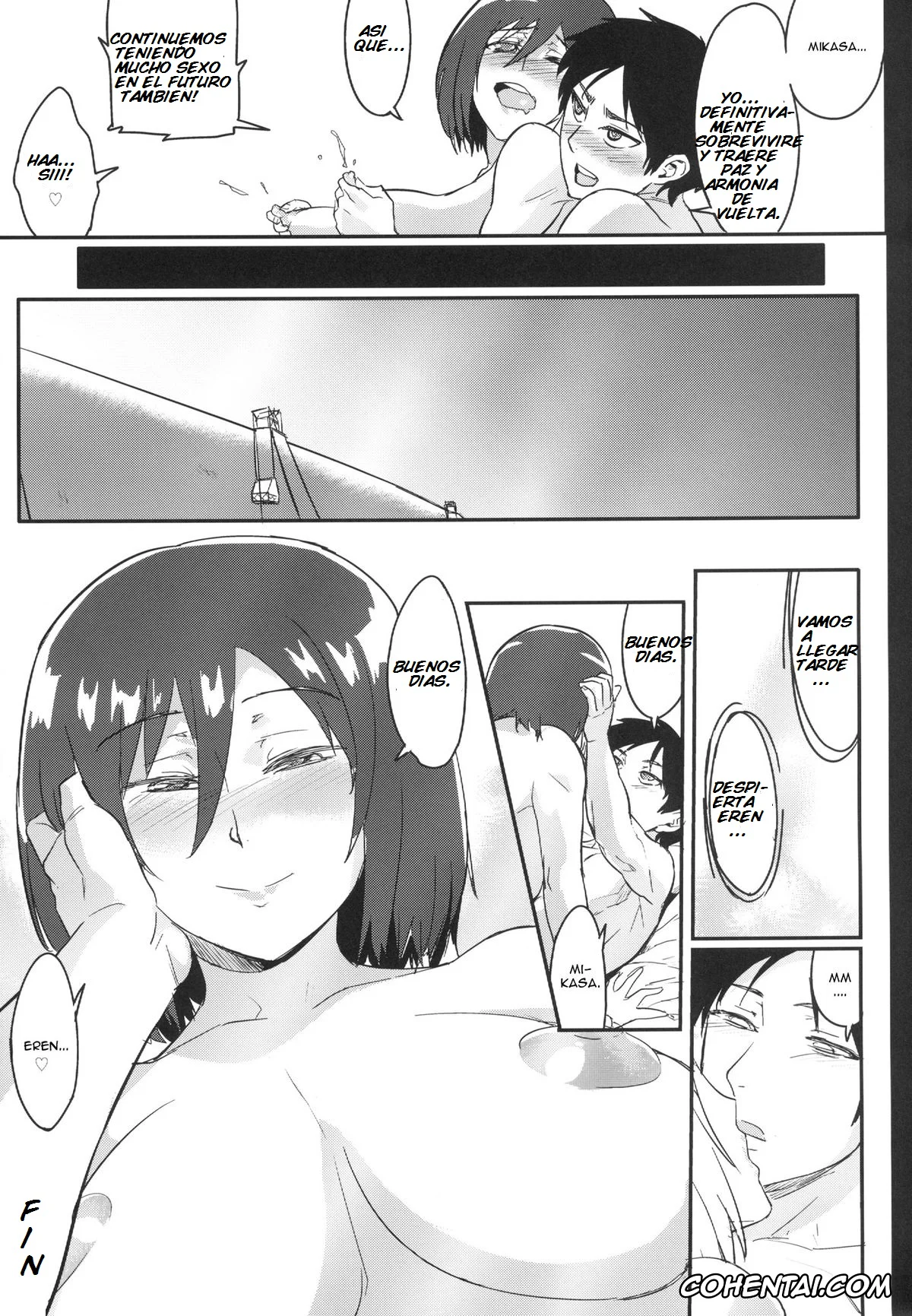 Shingeki No Kyojin | Attack On Titan hentai, Eren Jaeger hentai, Mikasa Ackerman hentai, Hazy Moon (Shingeki no Kyojin), pagina 21