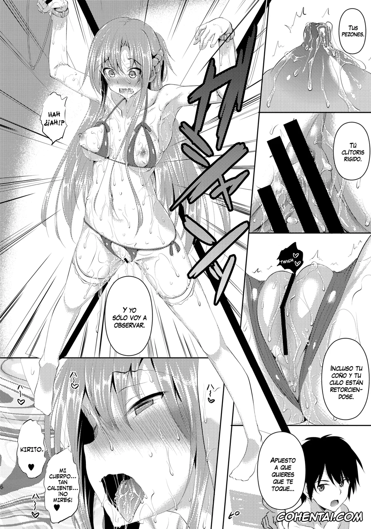 Sword Art Online porno, Asuna Yuuki porno, Kazuto Kirigaya | Kirito porno, Kirito-kun ga Muttsuri datta Ken (Sword Art Online), pagina 8