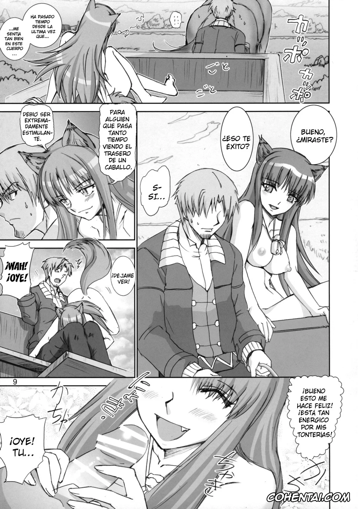 Spice And Wolf | Ookami To Koushinryou hentai, Holo hentai, Kraft Lawrence hentai, Wolf Road (Ookami to Koushinryou), pagina 9