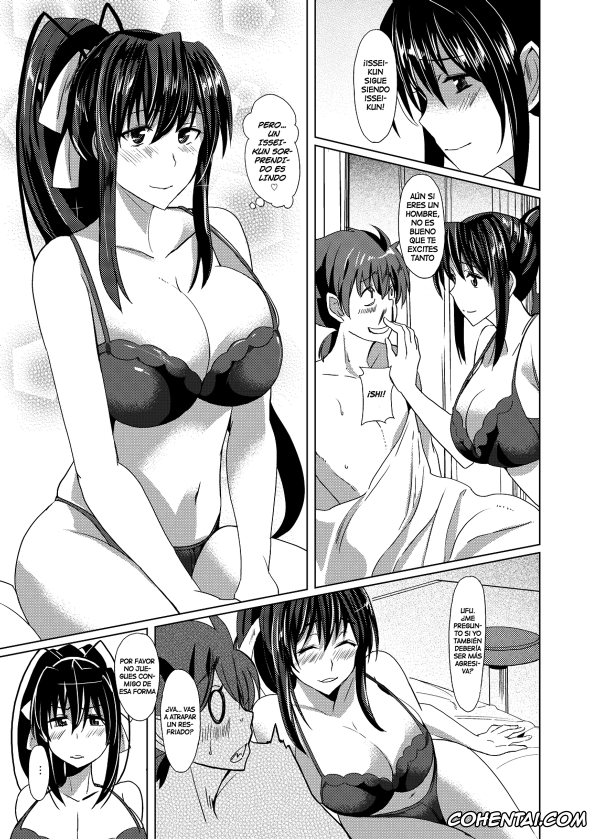Highschool DxD porno, Akeno Himejima porno, Issei Hyoudou porno, Akeno-san to DxD (Highschool DxD), pagina 5