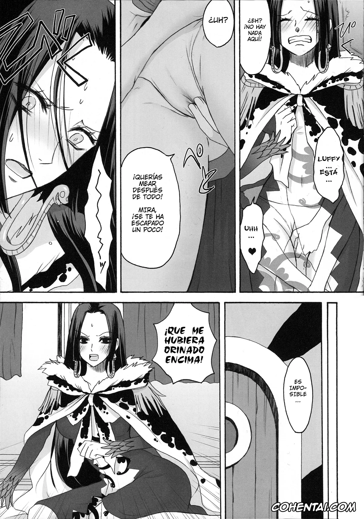 One Piece hentai, Boa Hancock hentai, Monkey D. Luffy hentai, Hebihime wa Itsudemo Hurricane (One Piece), pagina 6