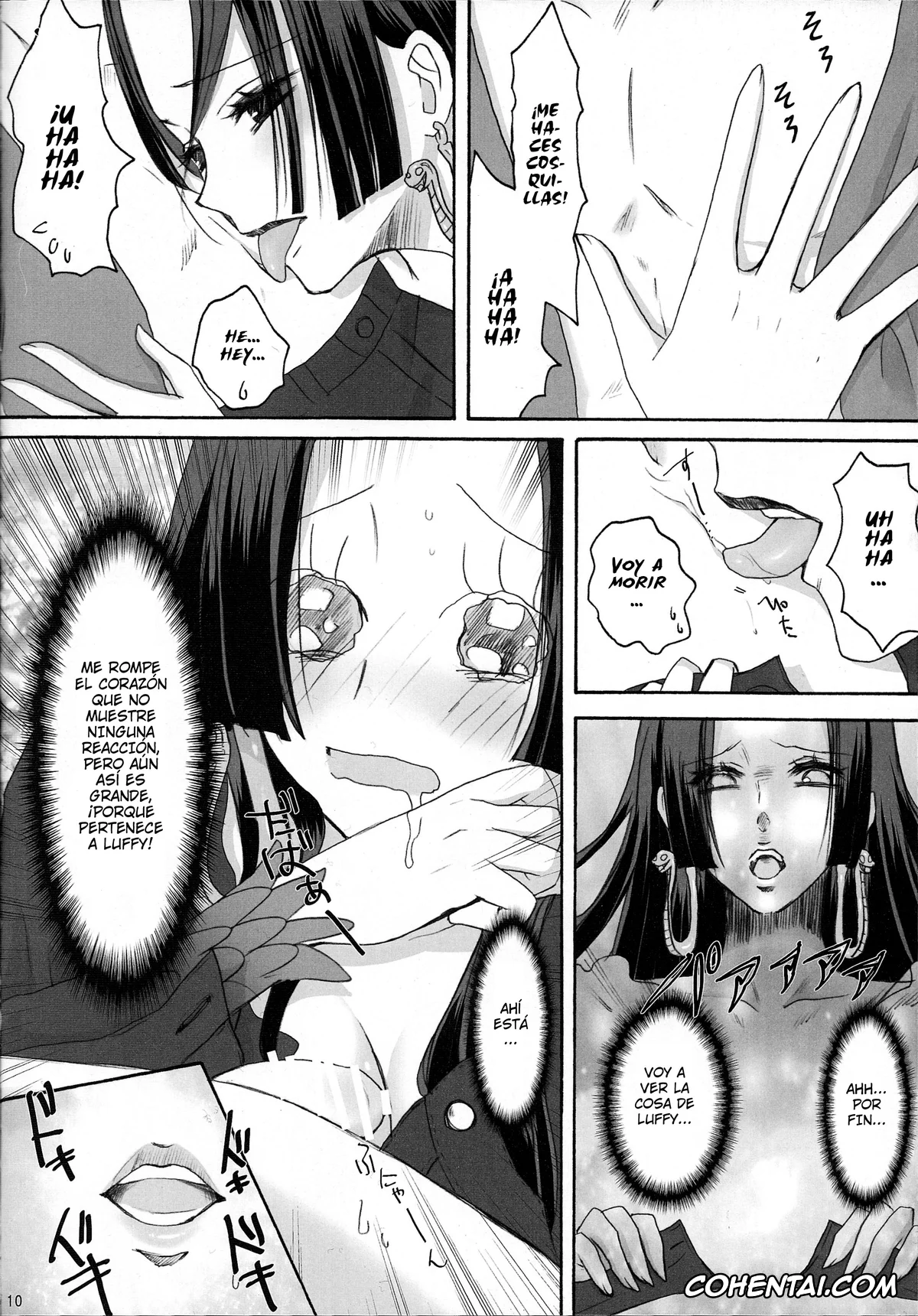 One Piece hentai, Boa Hancock hentai, Monkey D. Luffy hentai, Hebihime wa Itsudemo Hurricane (One Piece), pagina 9
