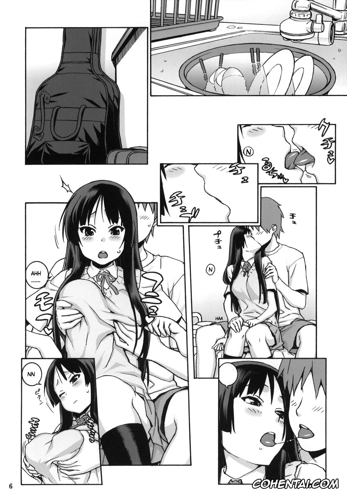 K-ON! porno, Mio Akiyama porno, Suki Suki Mio-chan (K-ON!), pagina 5