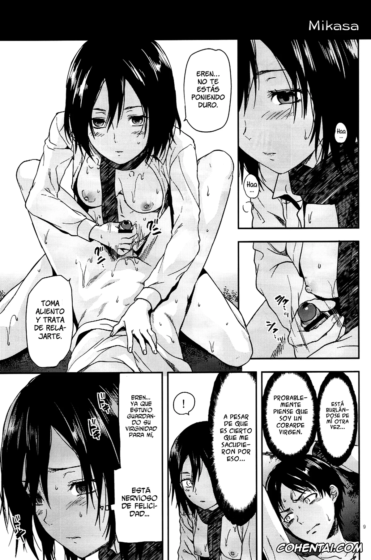 Shingeki No Kyojin | Attack On Titan hentai, Annie Leonhart hentai, Eren Jaeger hentai, Krista Lenz hentai, Mikasa Ackerman hentai, Sasha Blouse hentai, Ymir hentai, 104 ki Sei Joshi no Shingeki (Shingeki no Kyojin), pagina 9