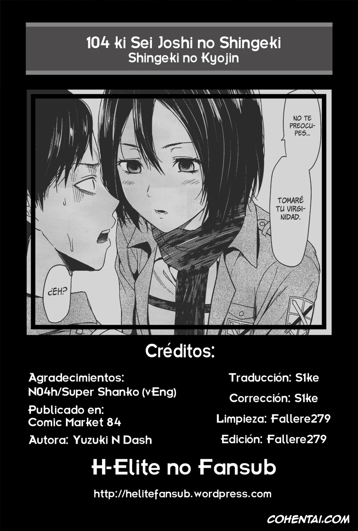 Shingeki No Kyojin | Attack On Titan xxx, Annie Leonhart xxx, Eren Jaeger xxx, Krista Lenz xxx, Mikasa Ackerman xxx, Sasha Blouse xxx, Ymir xxx, 104 ki Sei Joshi no Shingeki (Shingeki no Kyojin), pagina 43
