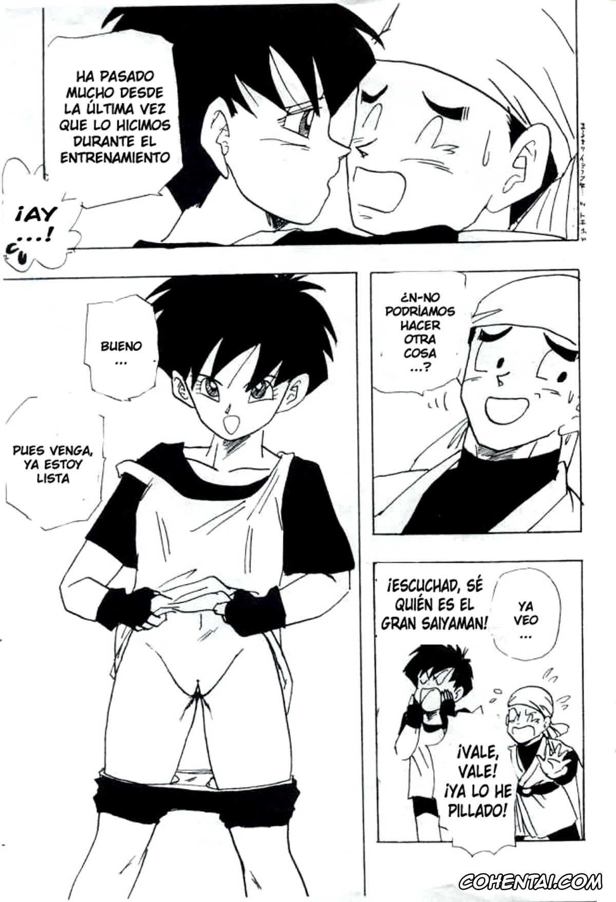 Dragon Ball Z hentai, Son Gohan hentai, Son Goten hentai, Videl hentai, Before the match (Dragon Ball Z), pagina 3