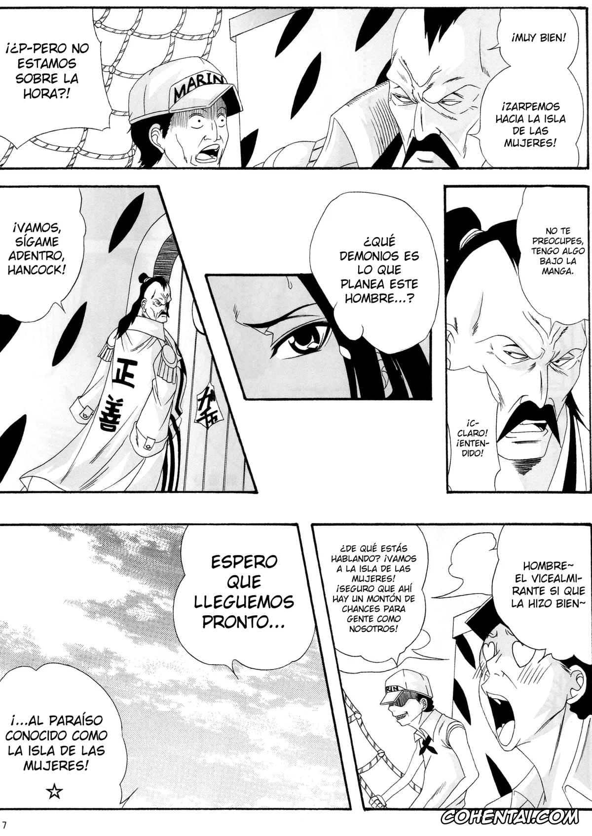 One Piece porno, Boa Hancock porno, Momonga porno, Saint Charloss porno, Benten Kairaku 11 Hebirei (One Piece), pagina 11