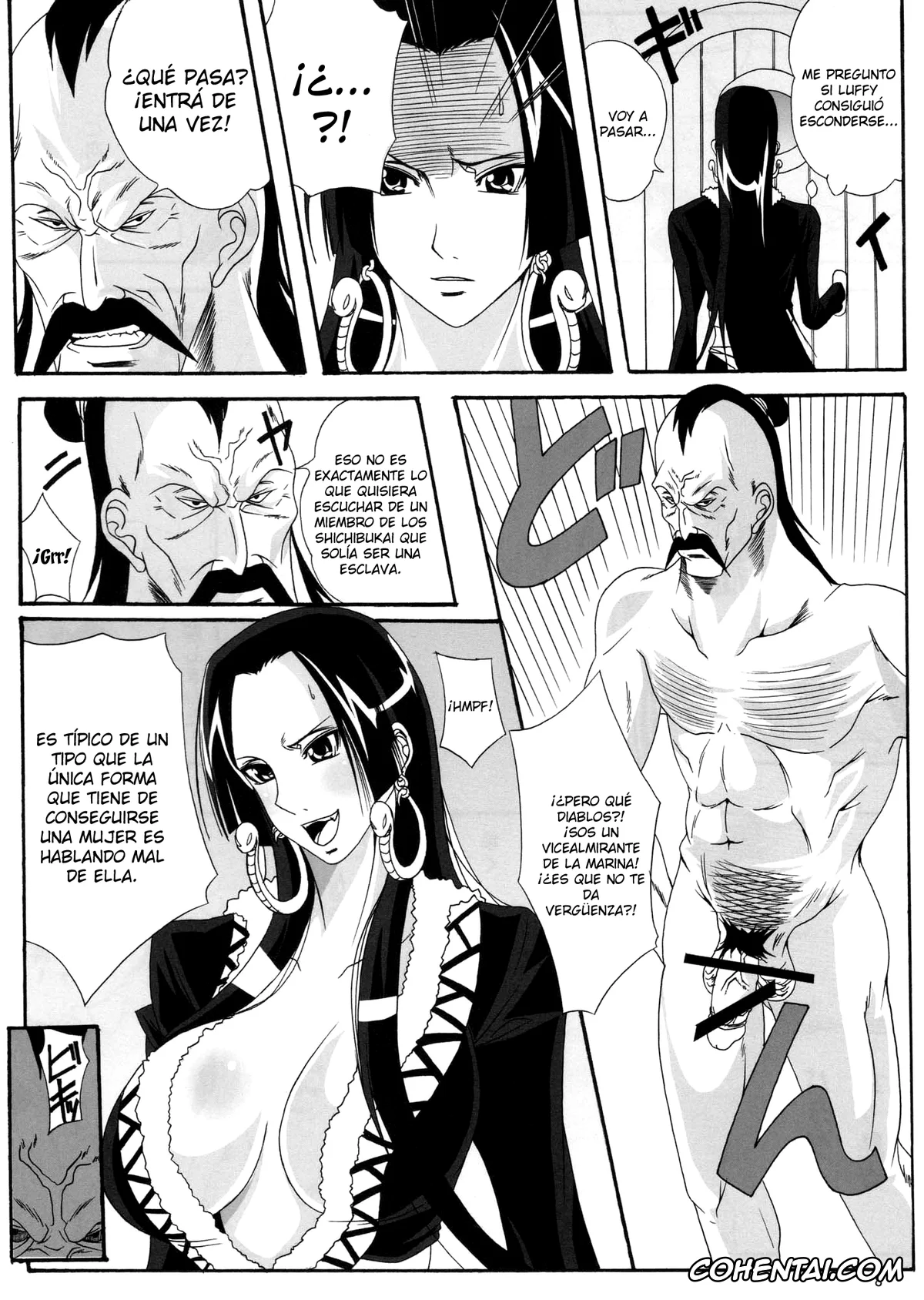 One Piece hentai, Boa Hancock hentai, Momonga hentai, Saint Charloss hentai, Benten Kairaku 11 Hebirei (One Piece), pagina 12