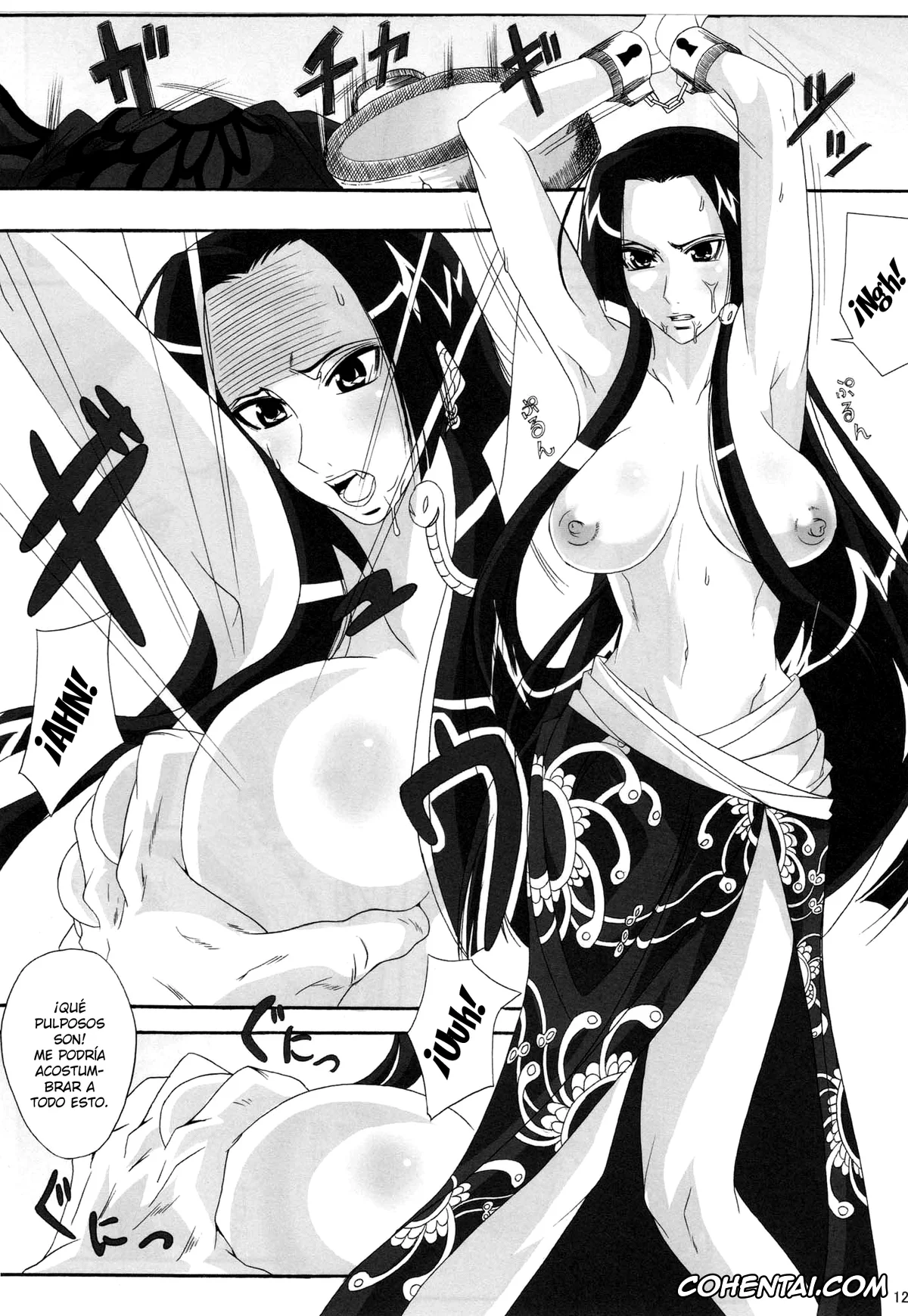 One Piece xxx, Boa Hancock xxx, Momonga xxx, Saint Charloss xxx, Benten Kairaku 11 Hebirei (One Piece), pagina 16