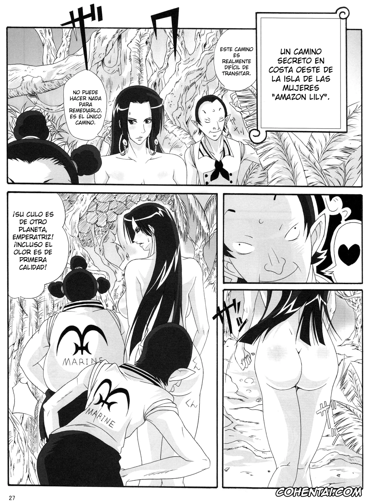 One Piece xxx, Boa Hancock xxx, Momonga xxx, Saint Charloss xxx, Benten Kairaku 11 Hebirei (One Piece), pagina 31