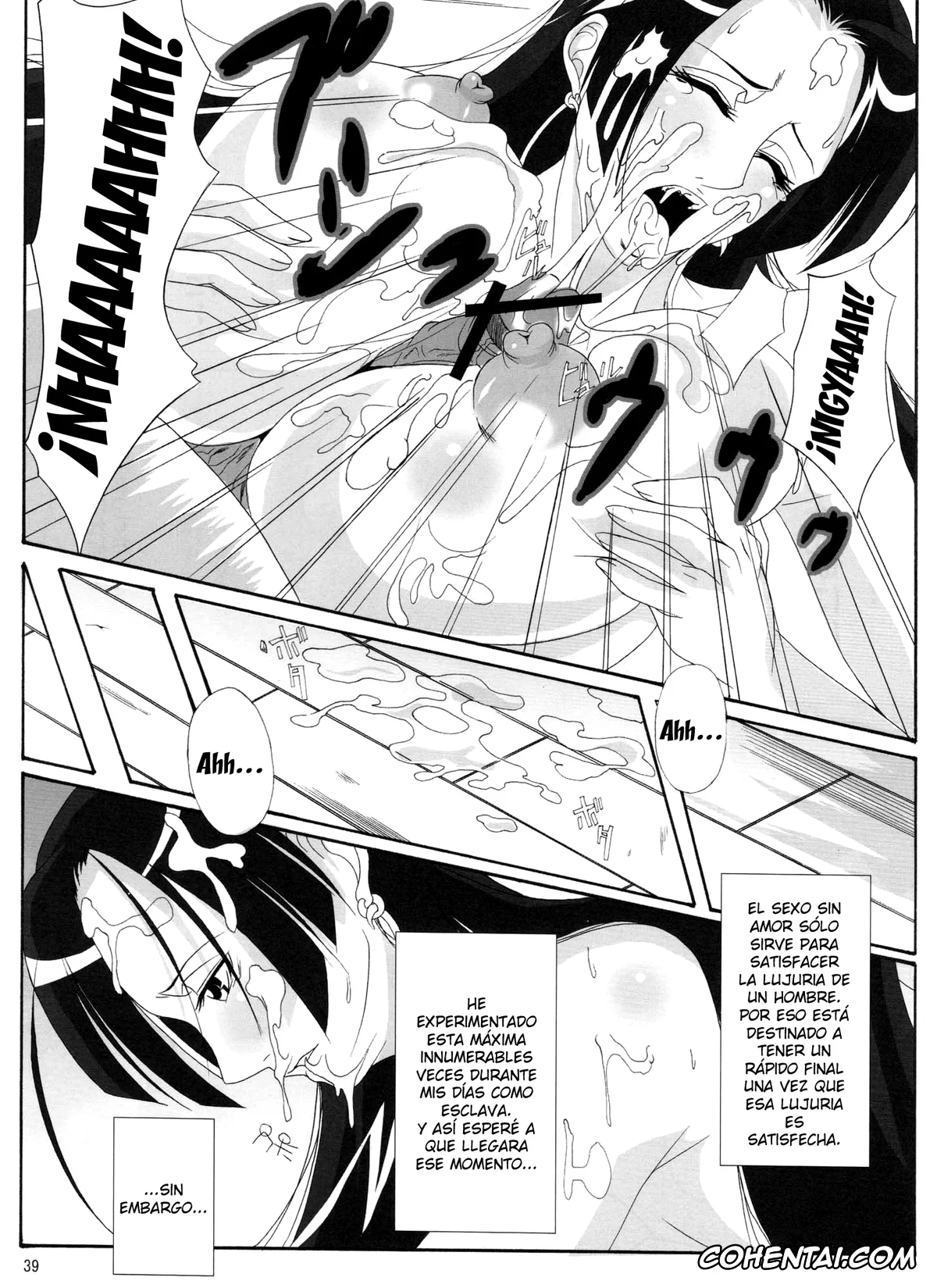 One Piece xxx, Boa Hancock xxx, Momonga xxx, Saint Charloss xxx, Benten Kairaku 11 Hebirei (One Piece), pagina 43