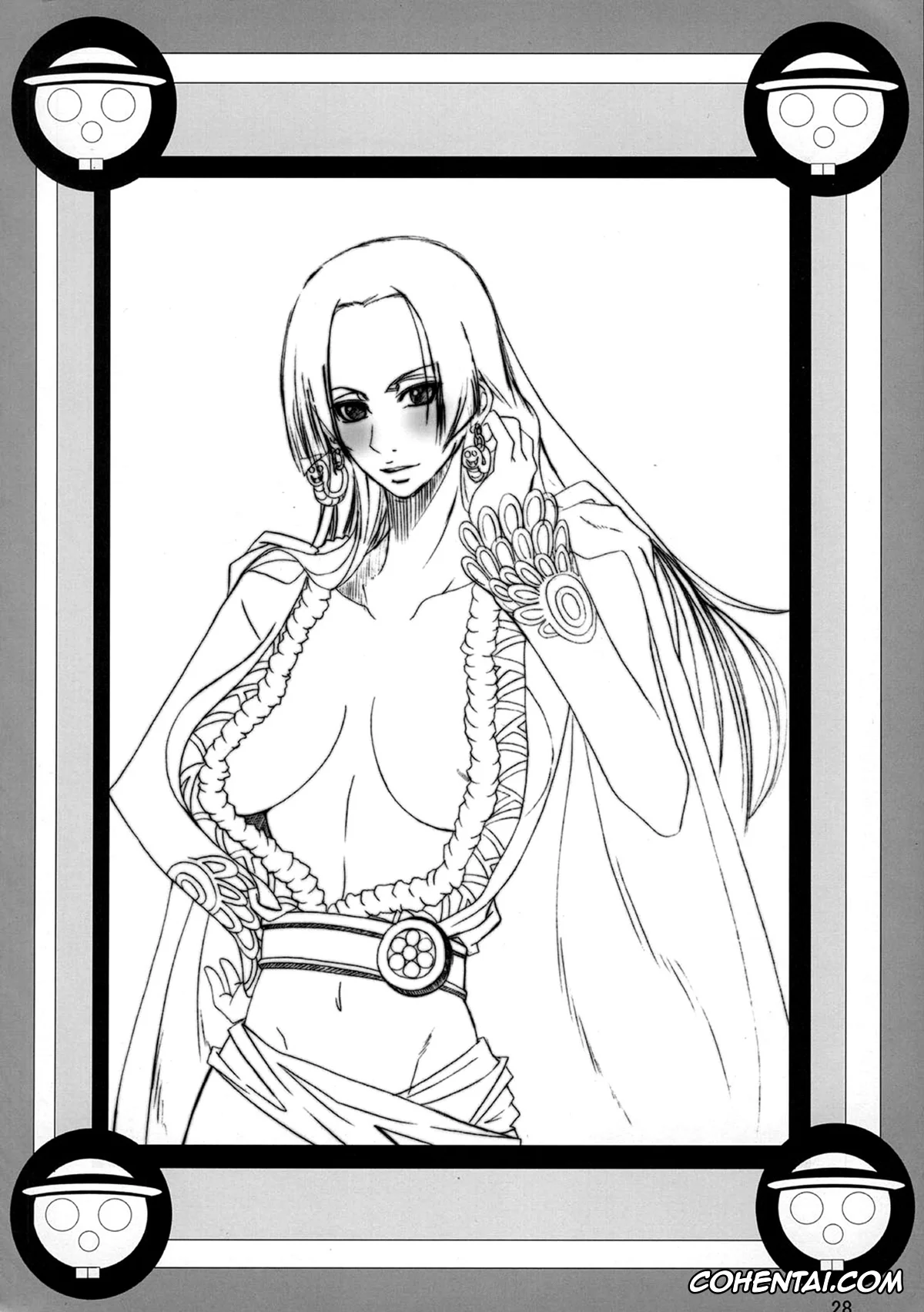One Piece hentai, Boa Hancock hentai, Momonga hentai, Saint Charloss hentai, Benten Kairaku 11 Hebirei (One Piece), pagina 51