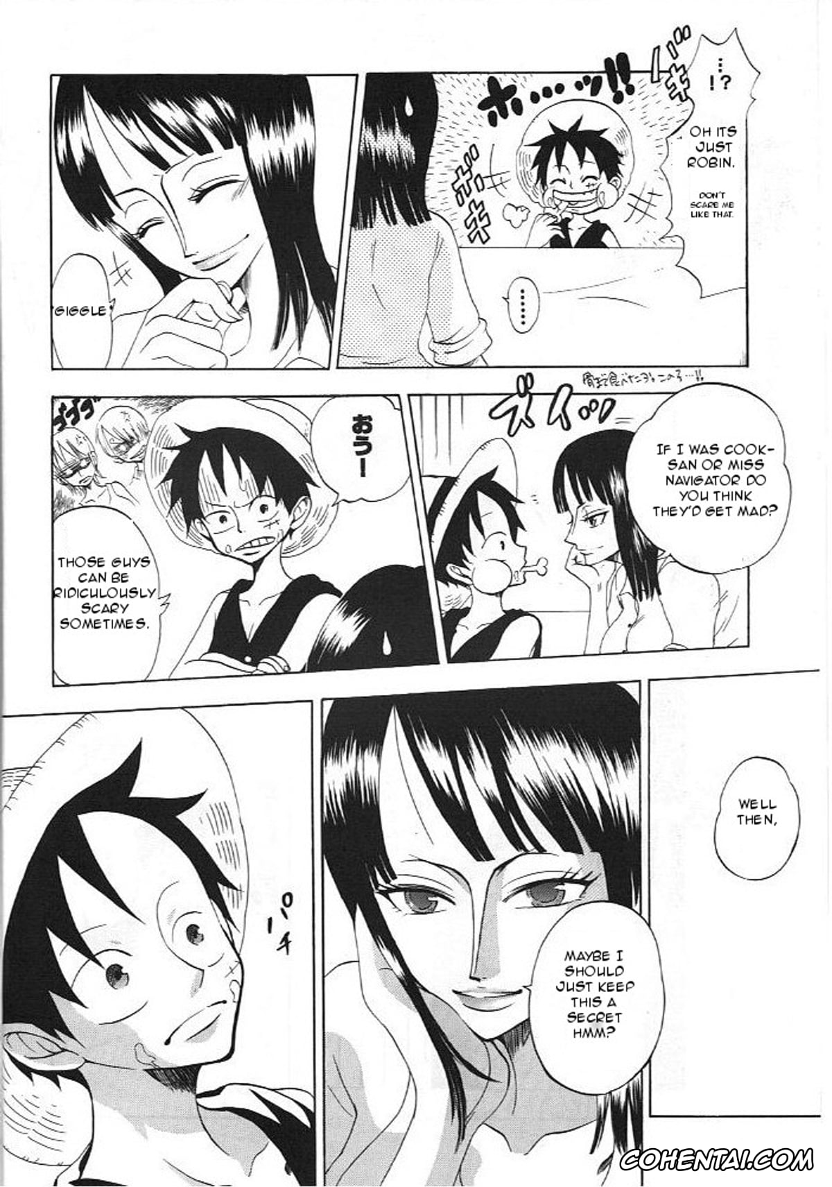 One Piece xxx, Monkey D. Luffy xxx, Nico Robin xxx, Kimi wa Pet (One Piece), pagina 7