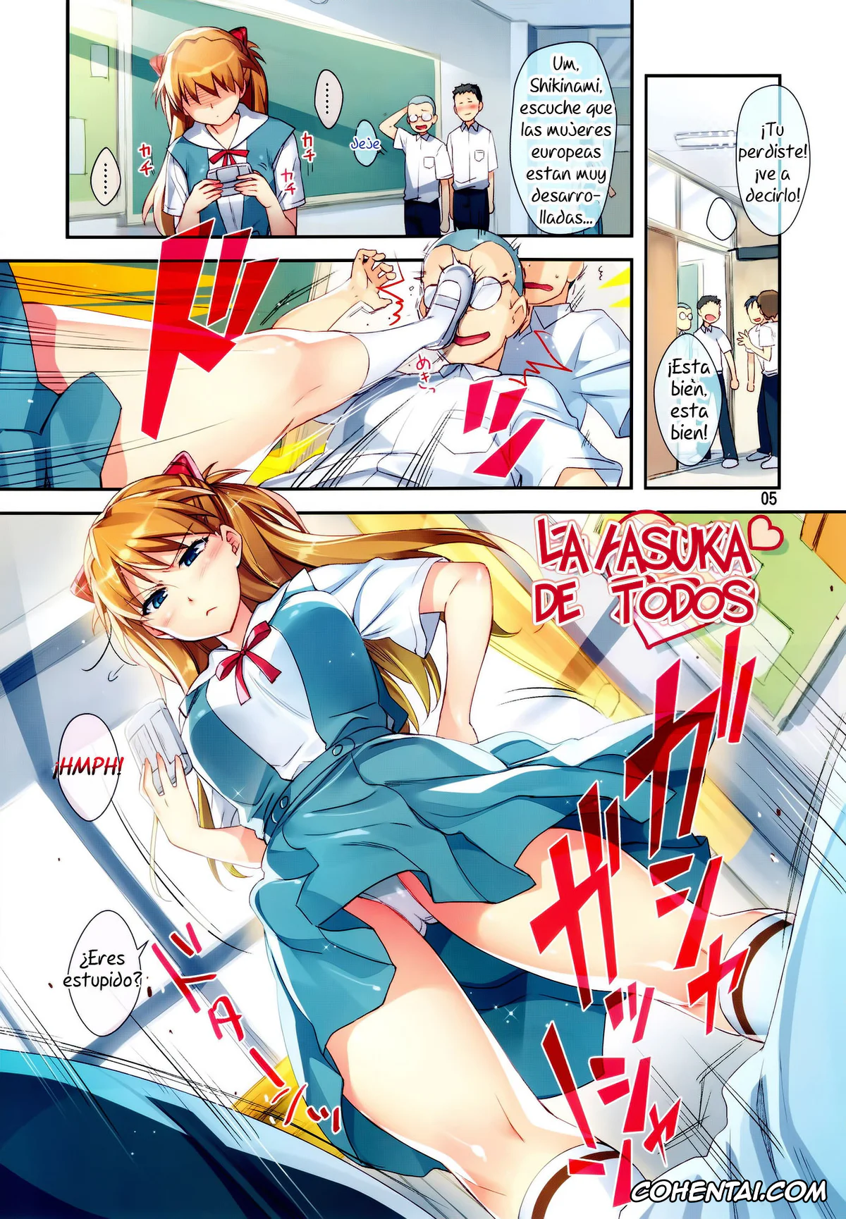Neon Genesis Evangelion porno, Asuka Langley Soryu porno, Minna no Asuka Bon | La Asuka de Todos (Neon Genesis Evangelion), pagina 5