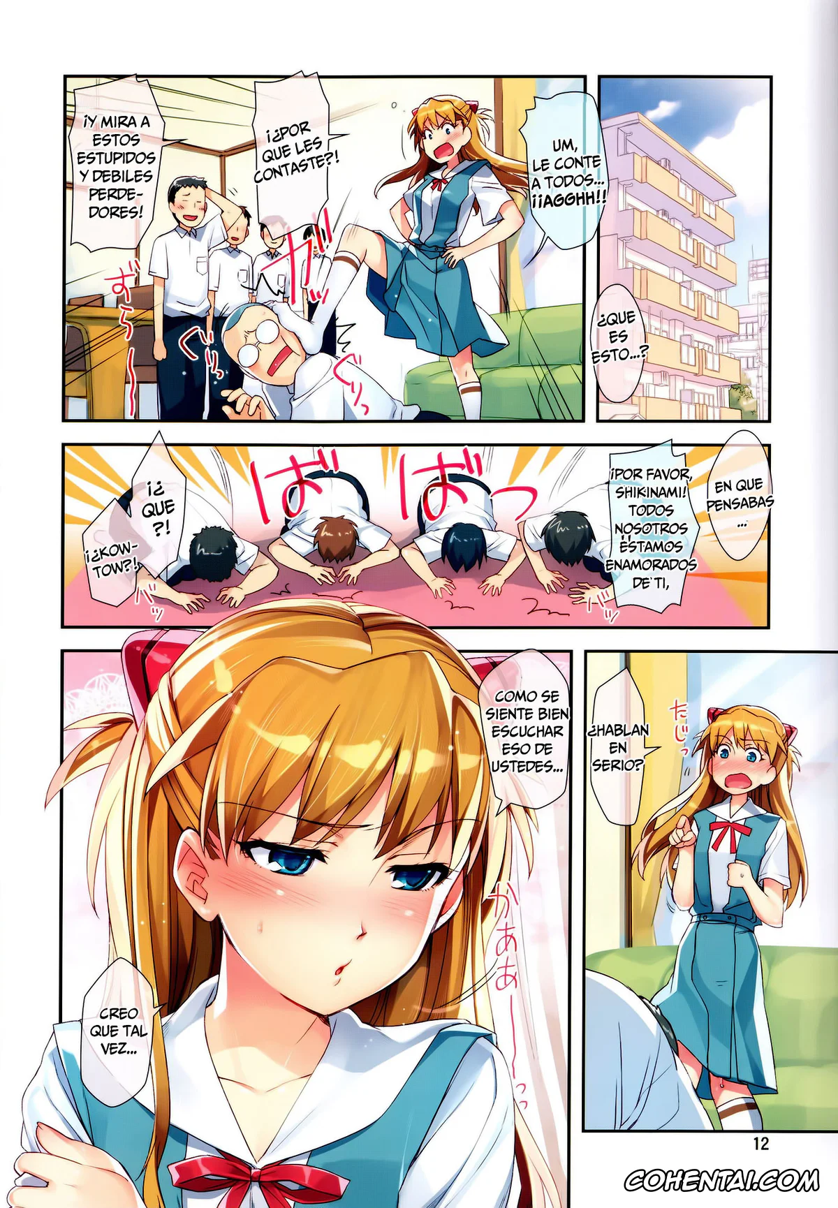 Neon Genesis Evangelion hentai, Asuka Langley Soryu hentai, Minna no Asuka Bon | La Asuka de Todos (Neon Genesis Evangelion), pagina 12