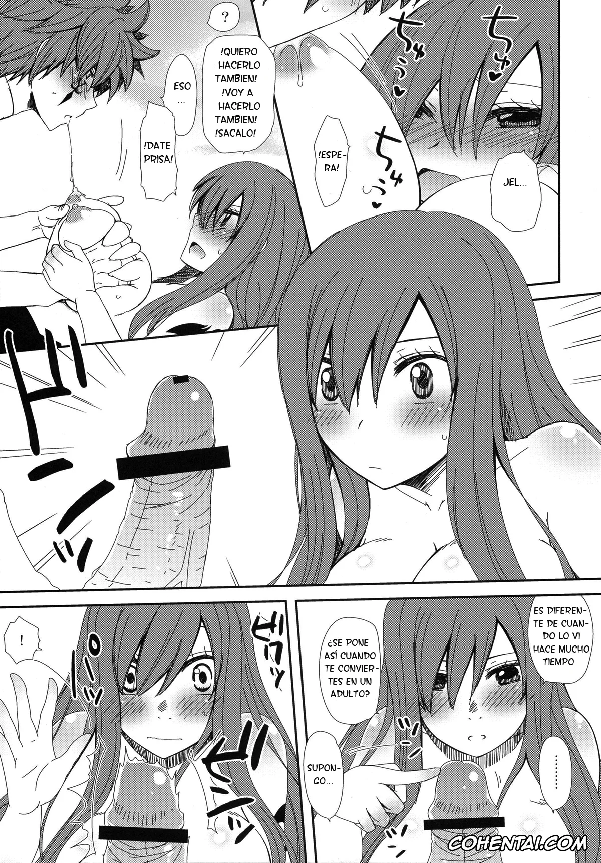 Fairy Tail hentai, Erza Scarlet hentai, Jellal Fernandes hentai, Moshimo Teki na Are (Fairy Tail), pagina 9