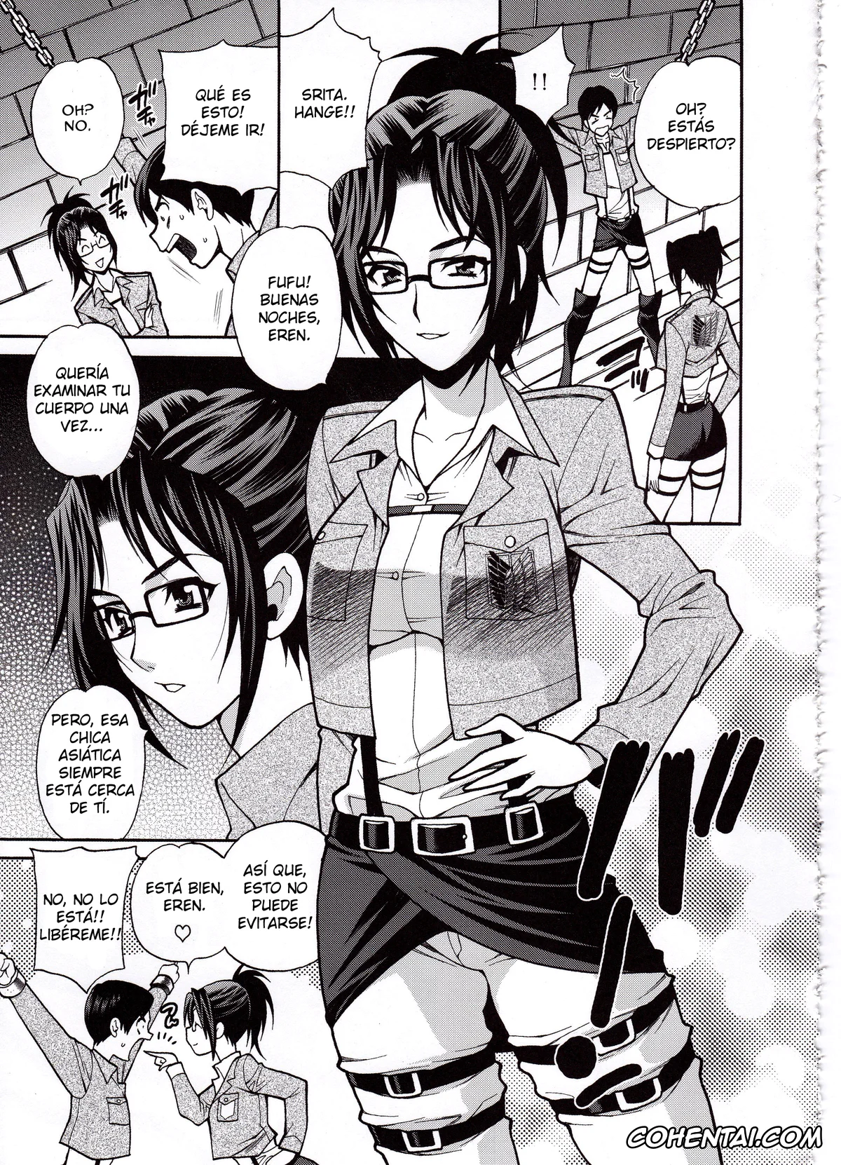 Shingeki No Kyojin | Attack On Titan hentai, Eren Jaeger hentai, Hange Zoe hentai, Shingeki no Kenkyuu (Shingeki no Megami) (Shingeki no Kyojin), pagina 3