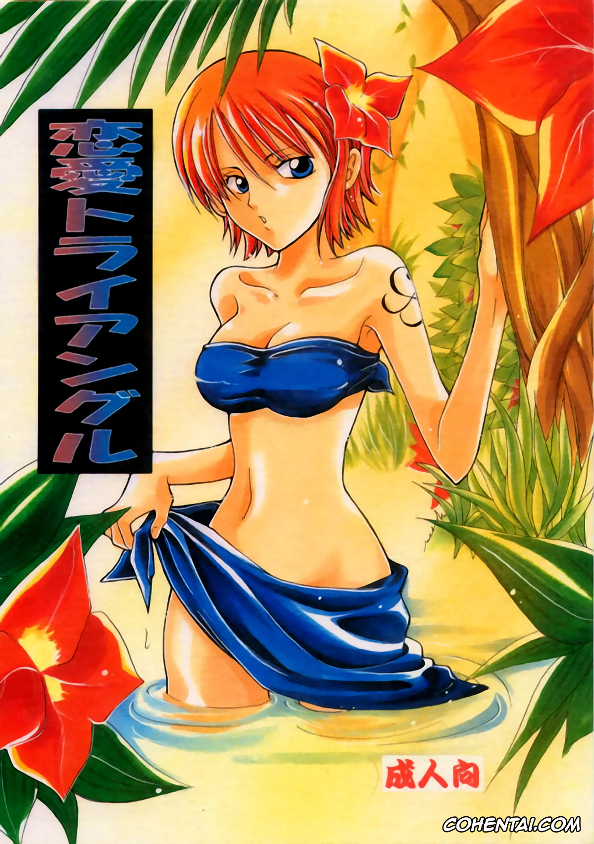 One Piece xxx, Nami xxx, Roronoa Zoro xxx, Sanji Vinsmoke xxx, Renai Triangle (One Piece), pagina 1