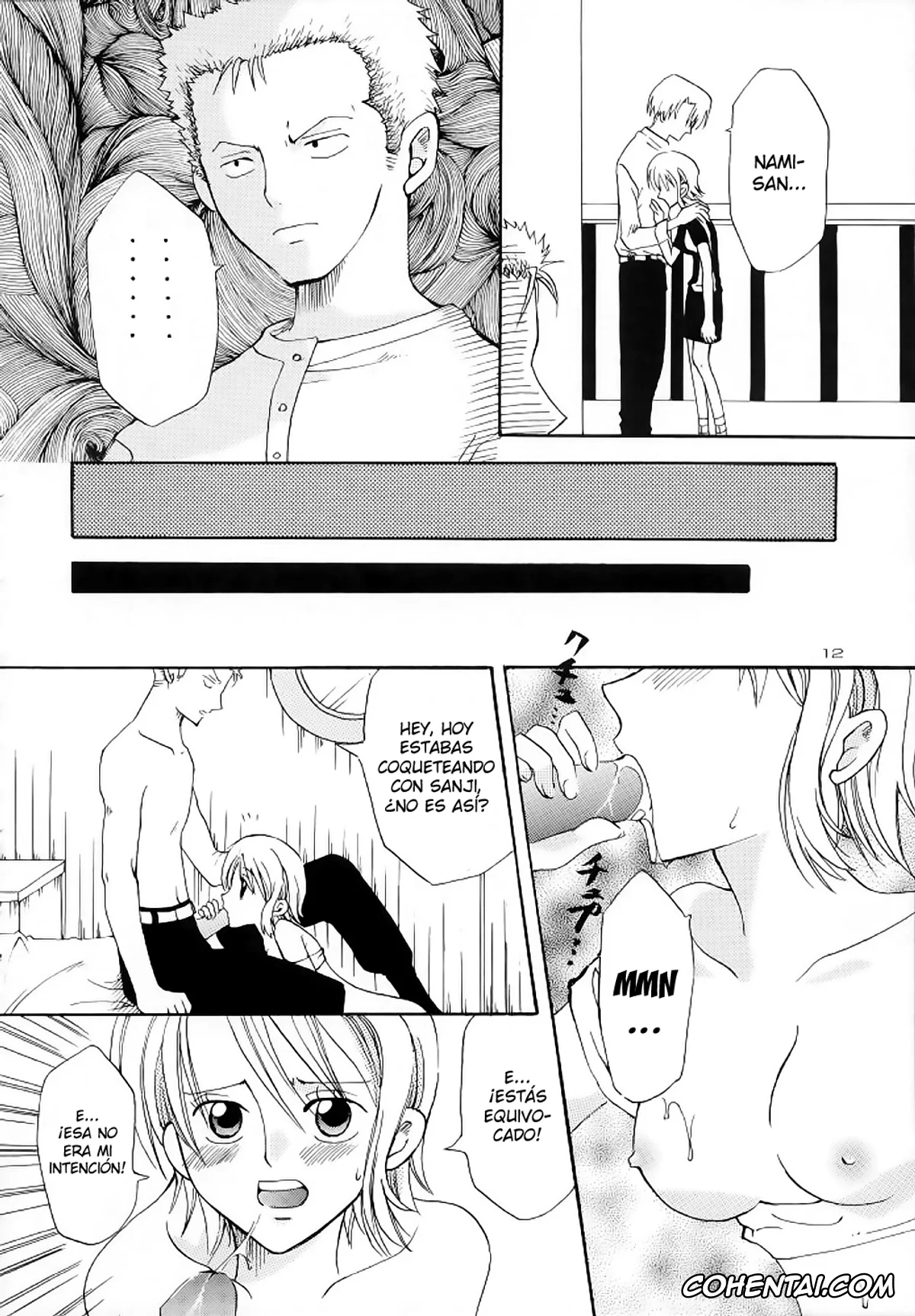 One Piece porno, Nami porno, Roronoa Zoro porno, Sanji Vinsmoke porno, Renai Triangle (One Piece), pagina 11