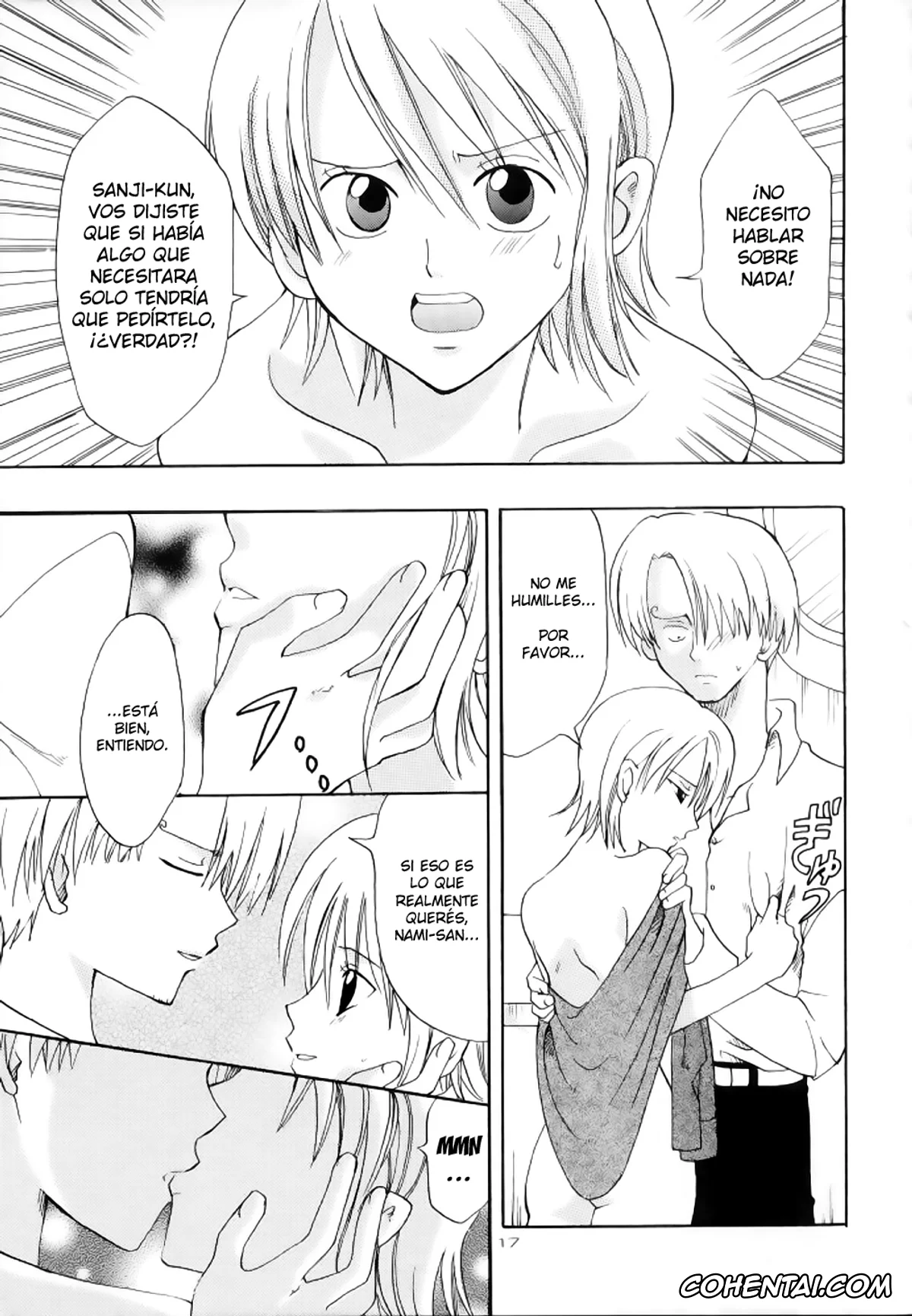 One Piece xxx, Nami xxx, Roronoa Zoro xxx, Sanji Vinsmoke xxx, Renai Triangle (One Piece), pagina 16