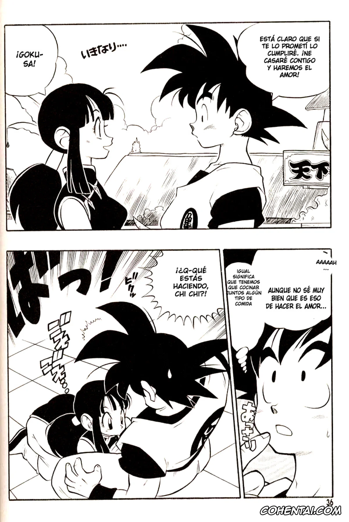 Dragon Ball porno, Chi Chi porno, Son Goku porno, Chi Chi Story (Dragon Ball), pagina 2