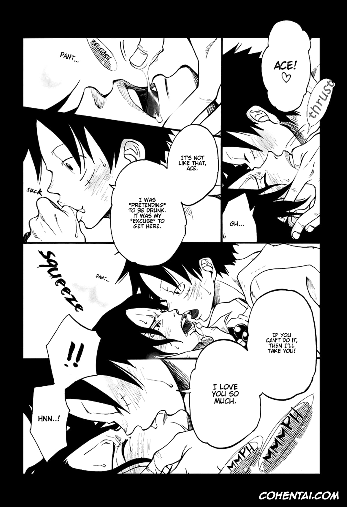 One Piece porno, Monkey D. Luffy porno, Portgas D. Ace porno, Fire Drop 3 (One Piece), pagina 14
