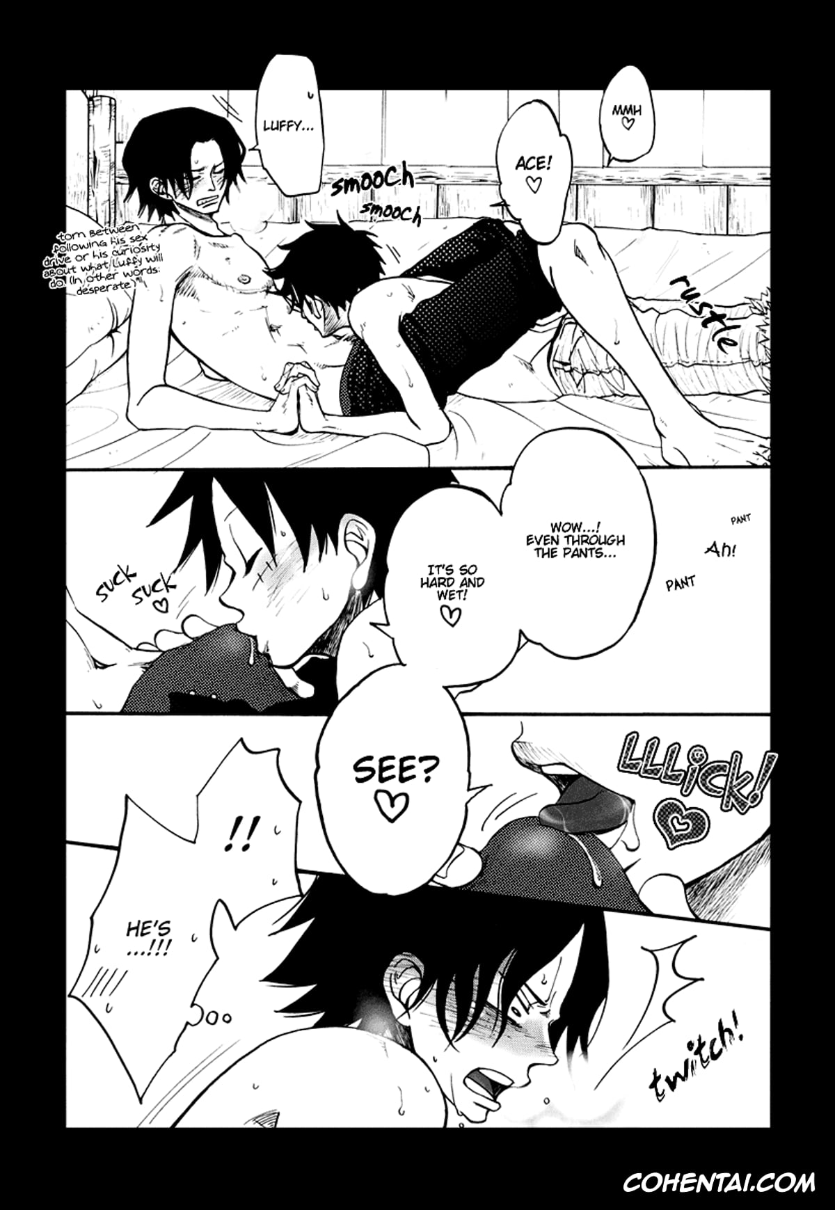 One Piece xxx, Monkey D. Luffy xxx, Portgas D. Ace xxx, Fire Drop 3 (One Piece), pagina 19