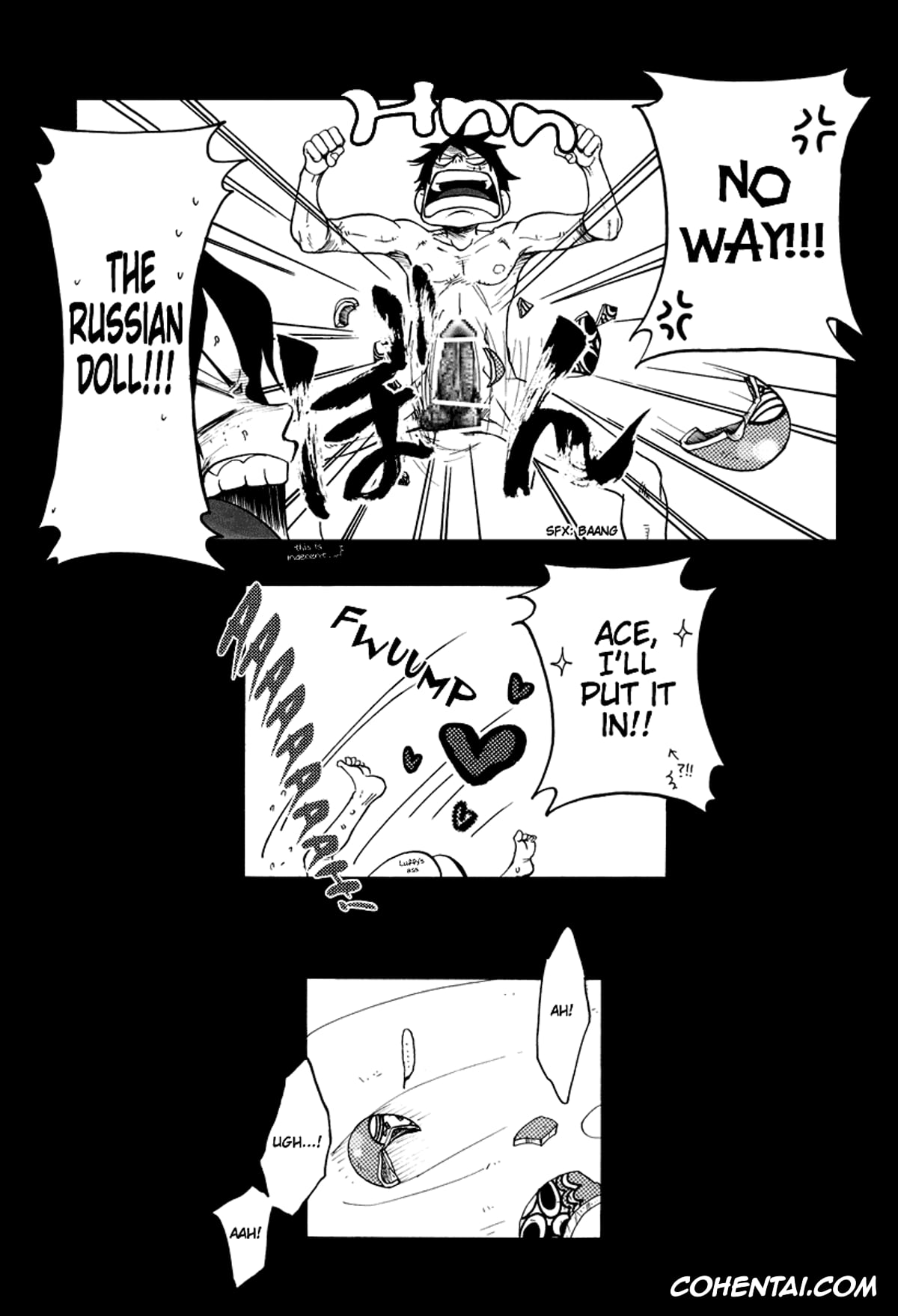 One Piece xxx, Monkey D. Luffy xxx, Portgas D. Ace xxx, Fire Drop 3 (One Piece), pagina 28