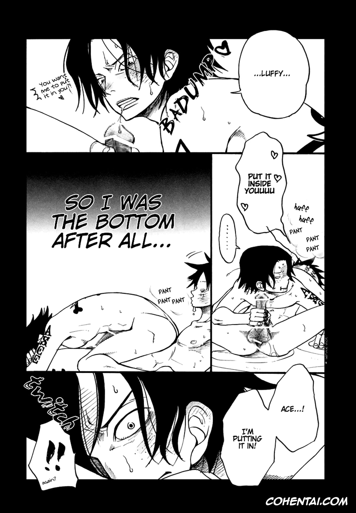 One Piece xxx, Monkey D. Luffy xxx, Portgas D. Ace xxx, Fire Drop 3 (One Piece), pagina 34