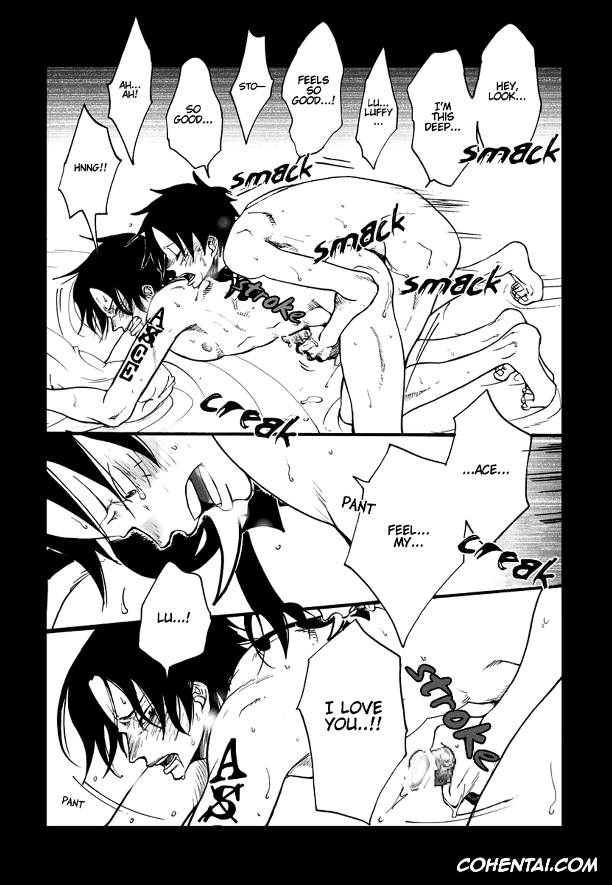 One Piece porno, Monkey D. Luffy porno, Portgas D. Ace porno, Fire Drop 3 (One Piece), pagina 38