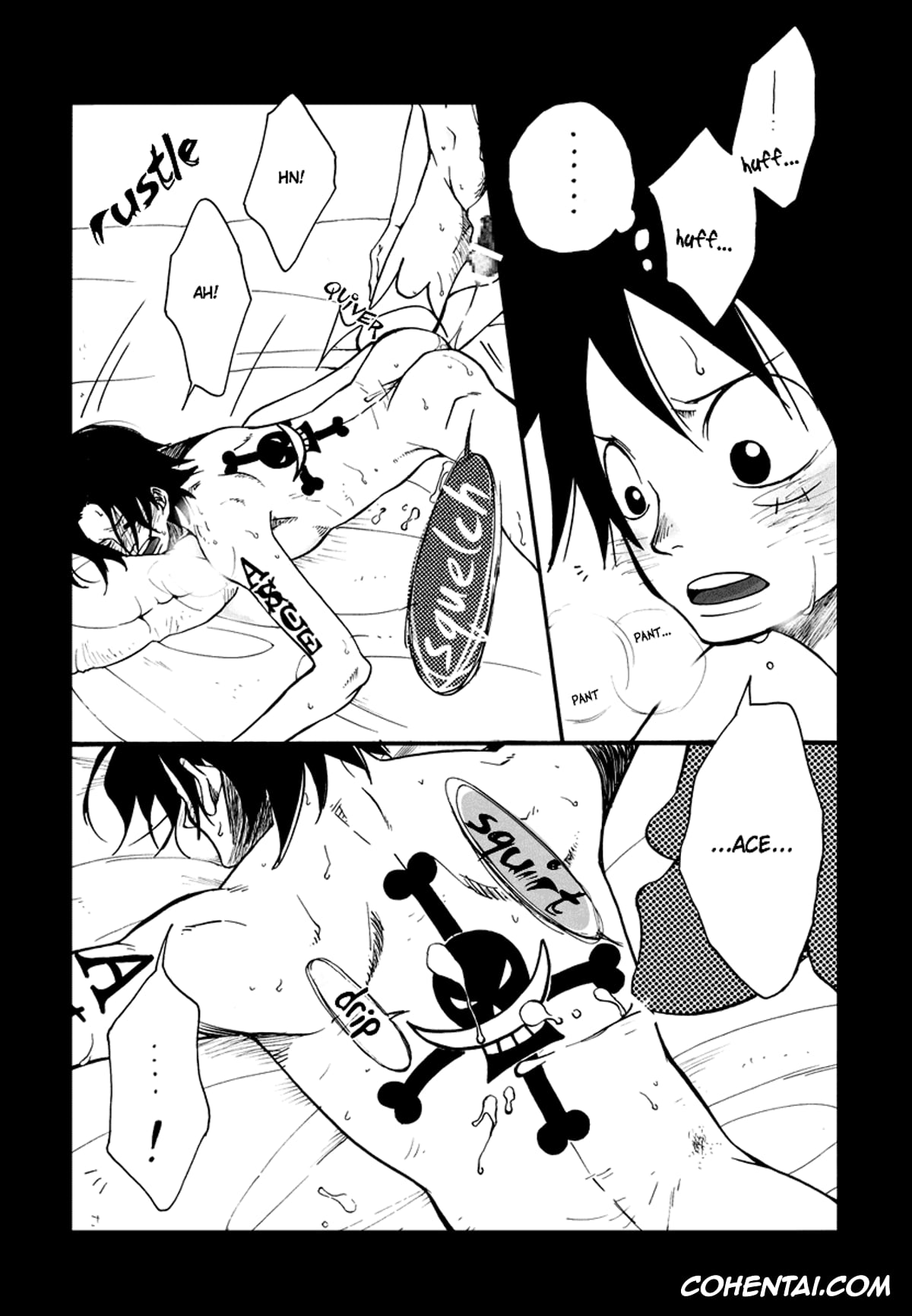 One Piece xxx, Monkey D. Luffy xxx, Portgas D. Ace xxx, Fire Drop 3 (One Piece), pagina 40