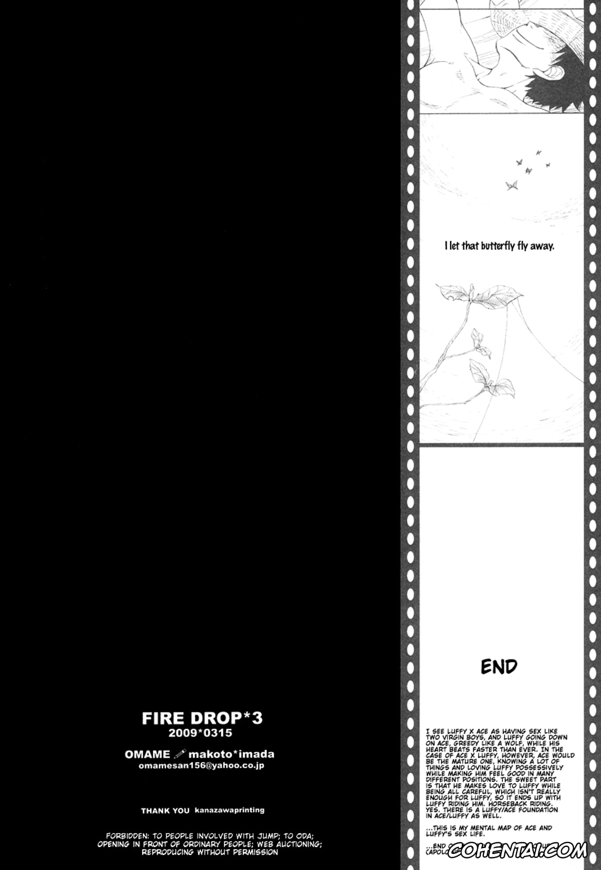 One Piece xxx, Monkey D. Luffy xxx, Portgas D. Ace xxx, Fire Drop 3 (One Piece), pagina 46