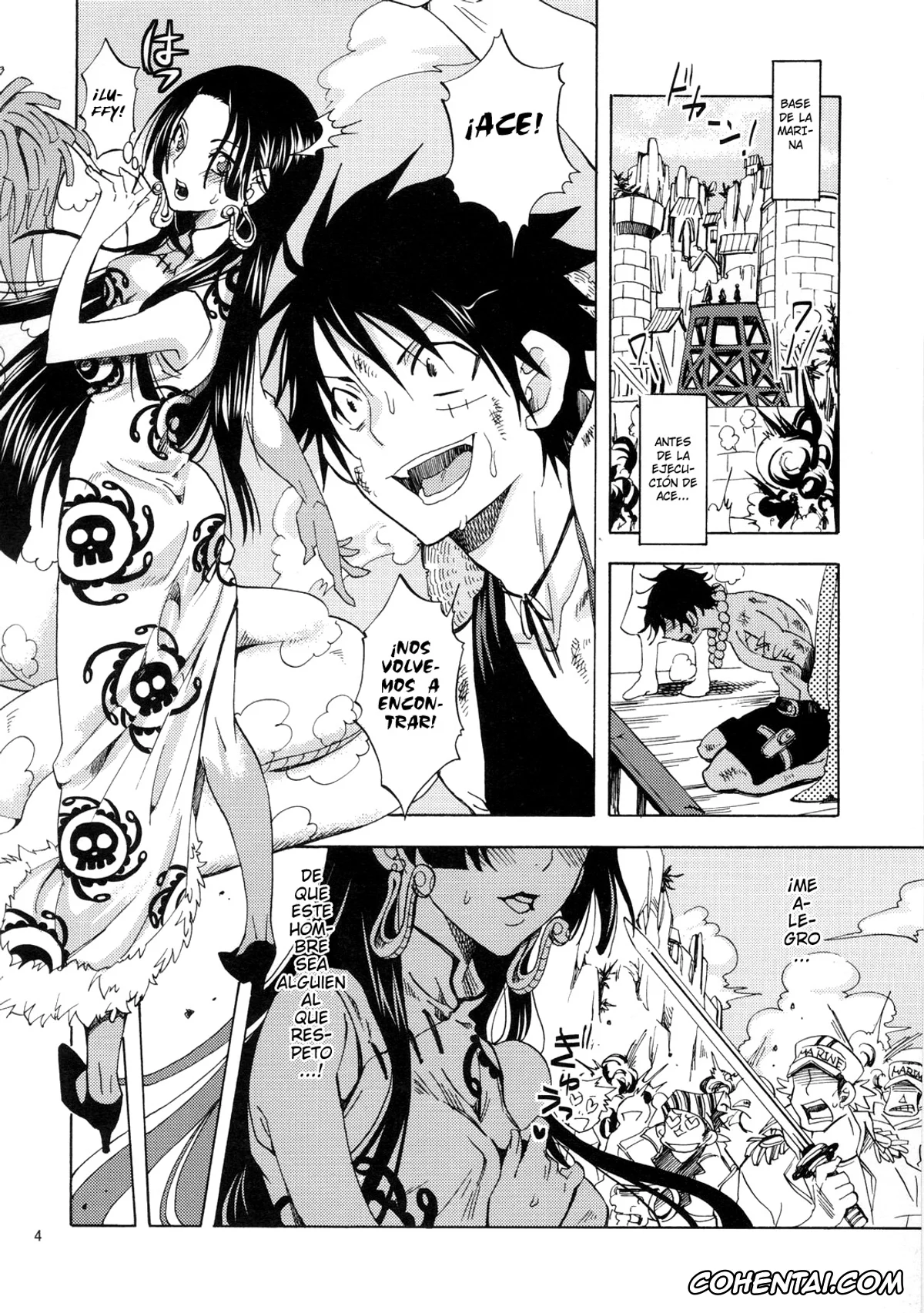 One Piece hentai, Boa Hancock hentai, Monkey D. Luffy hentai, Hebihime-sama Goranshin desu! 3 (One Piece), pagina 3
