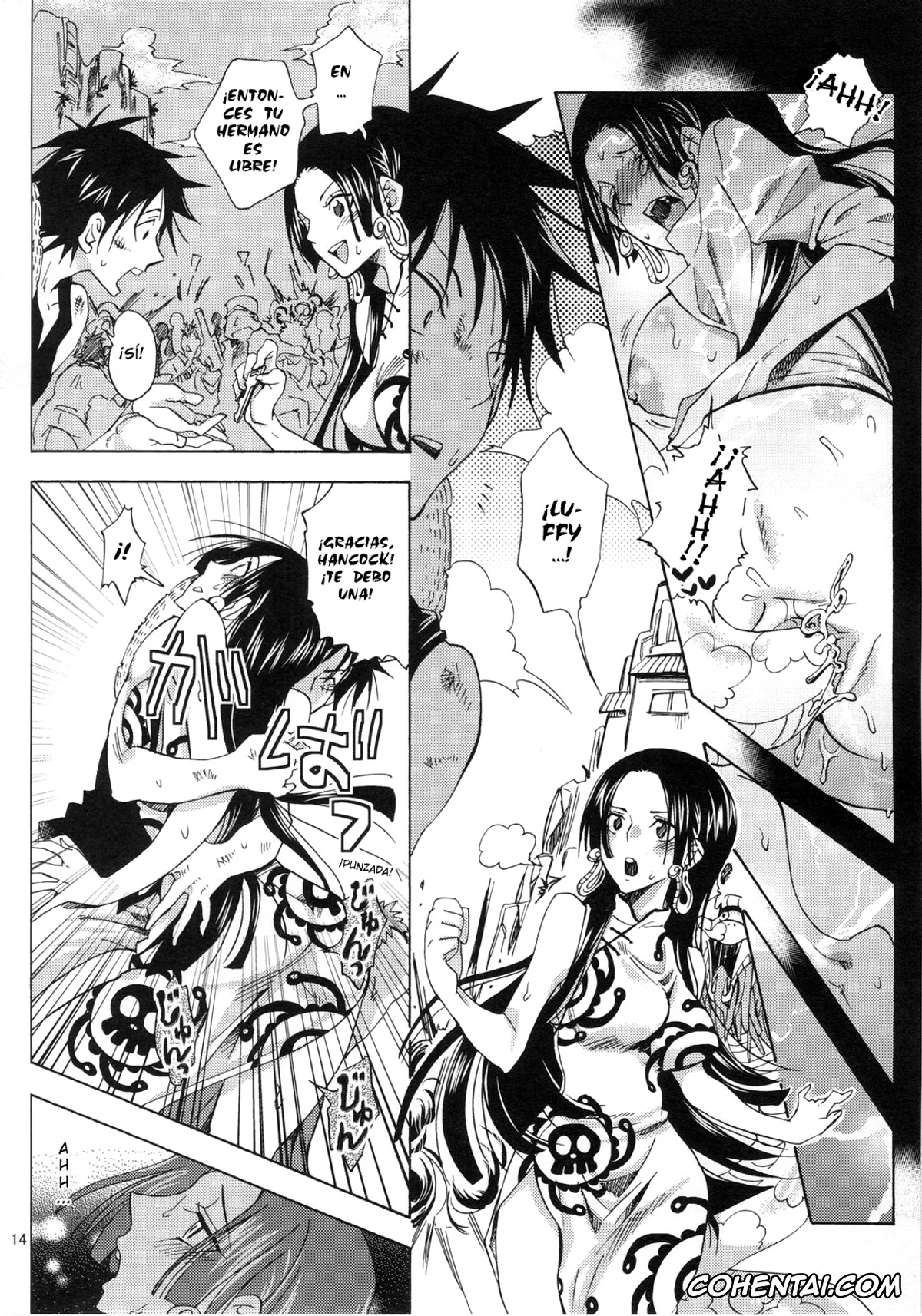 One Piece xxx, Boa Hancock xxx, Monkey D. Luffy xxx, Hebihime-sama Goranshin desu! 3 (One Piece), pagina 13