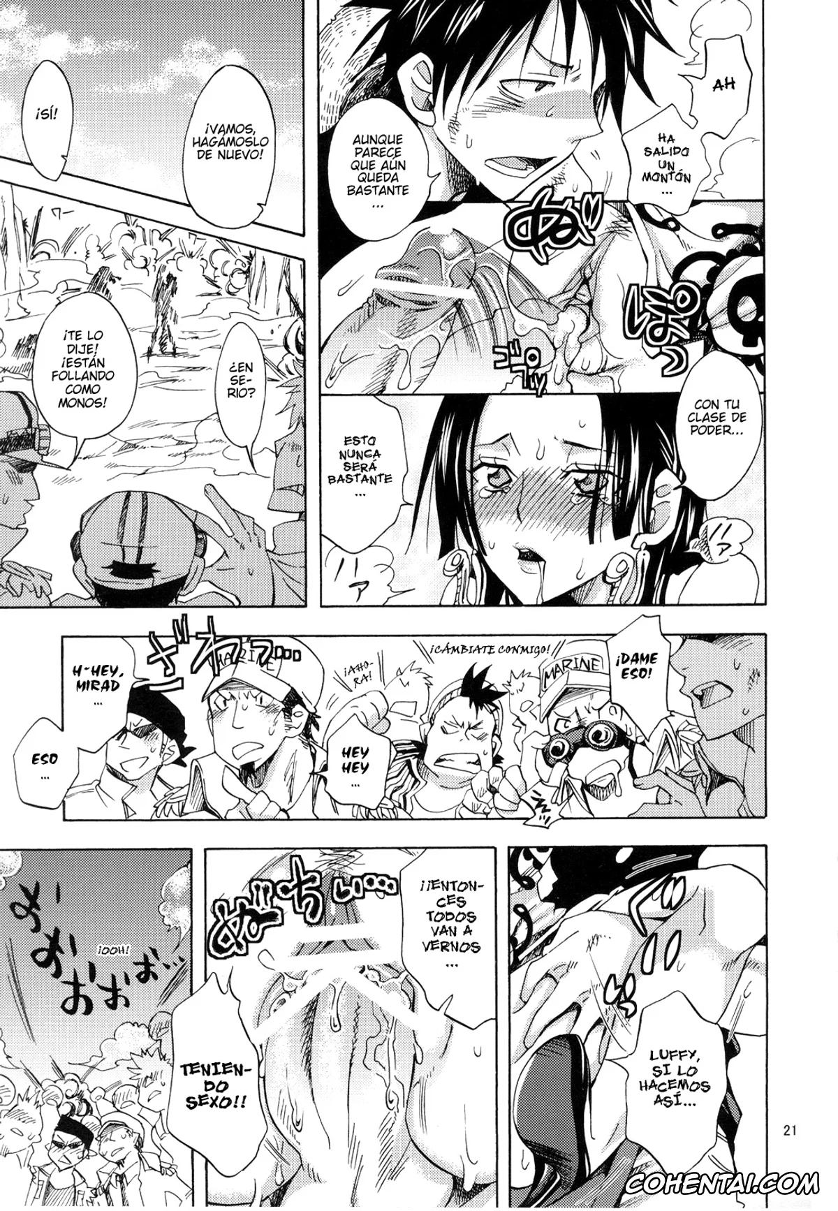 One Piece porno, Boa Hancock porno, Monkey D. Luffy porno, Hebihime-sama Goranshin desu! 3 (One Piece), pagina 20
