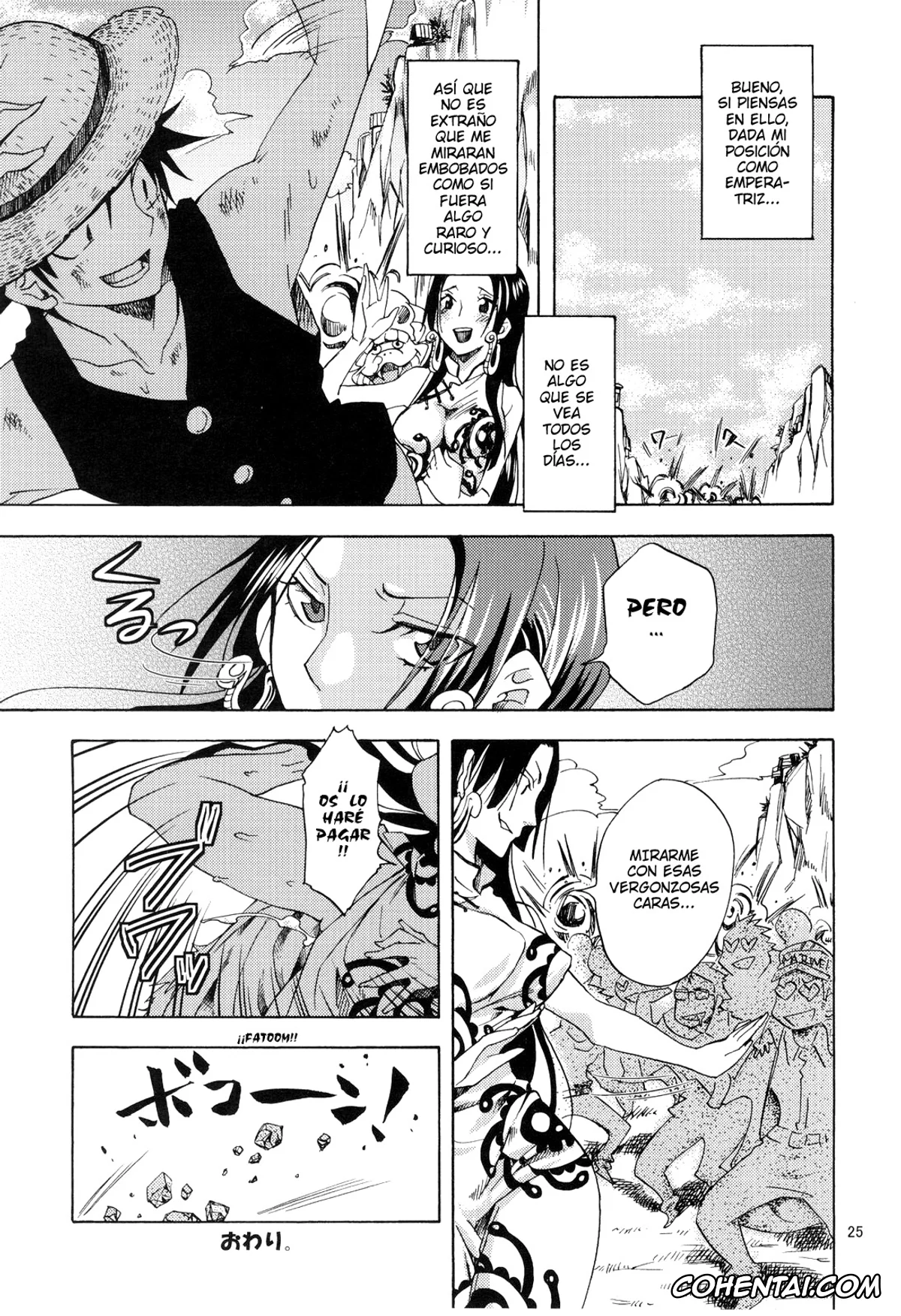 One Piece hentai, Boa Hancock hentai, Monkey D. Luffy hentai, Hebihime-sama Goranshin desu! 3 (One Piece), pagina 24