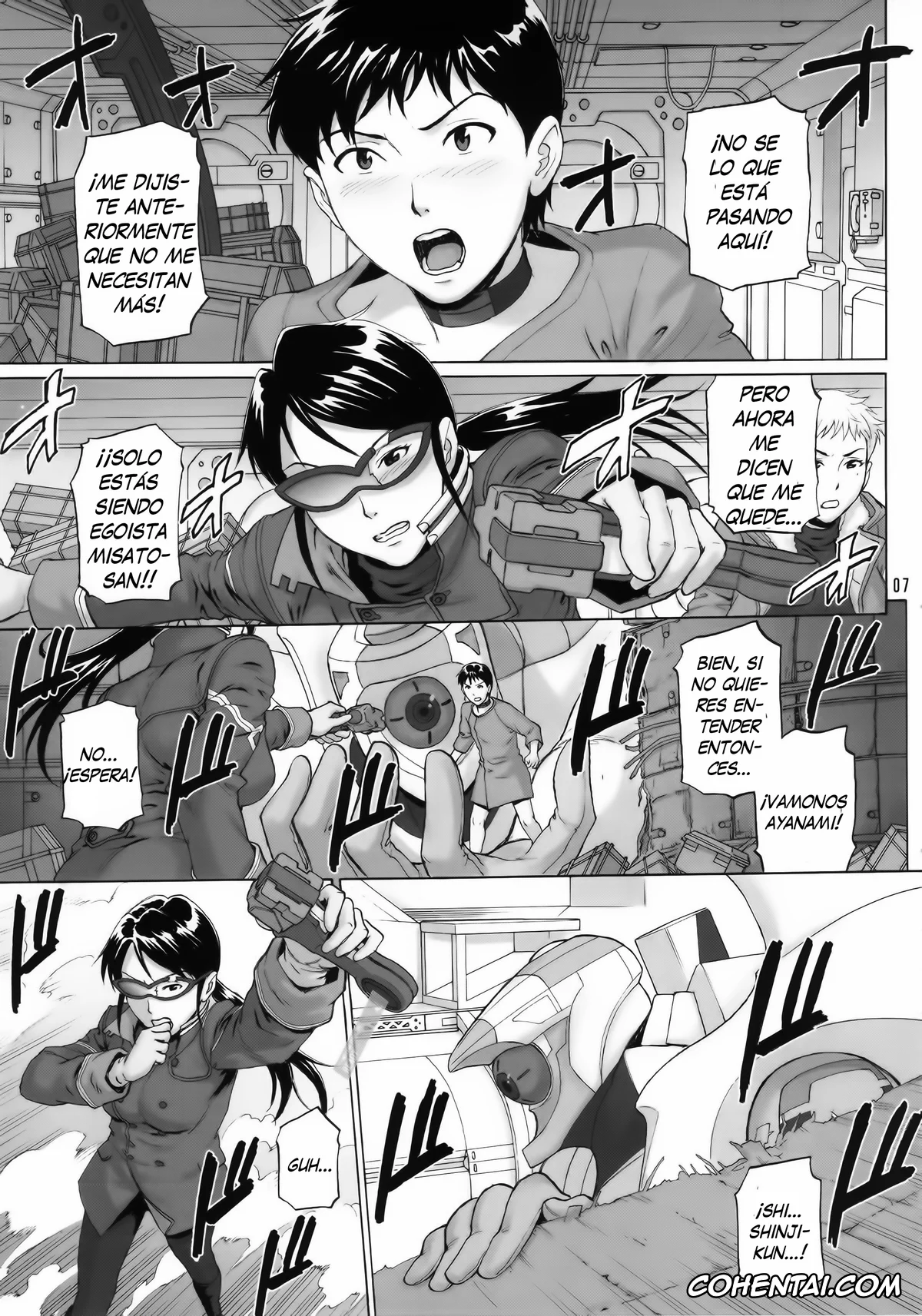 Neon Genesis Evangelion hentai, Misato Katsuragi hentai, Ritsuko Akagi hentai, Shinji Ikari hentai, Henai Shikoushou (Neon Genesis Evangelion), pagina 6