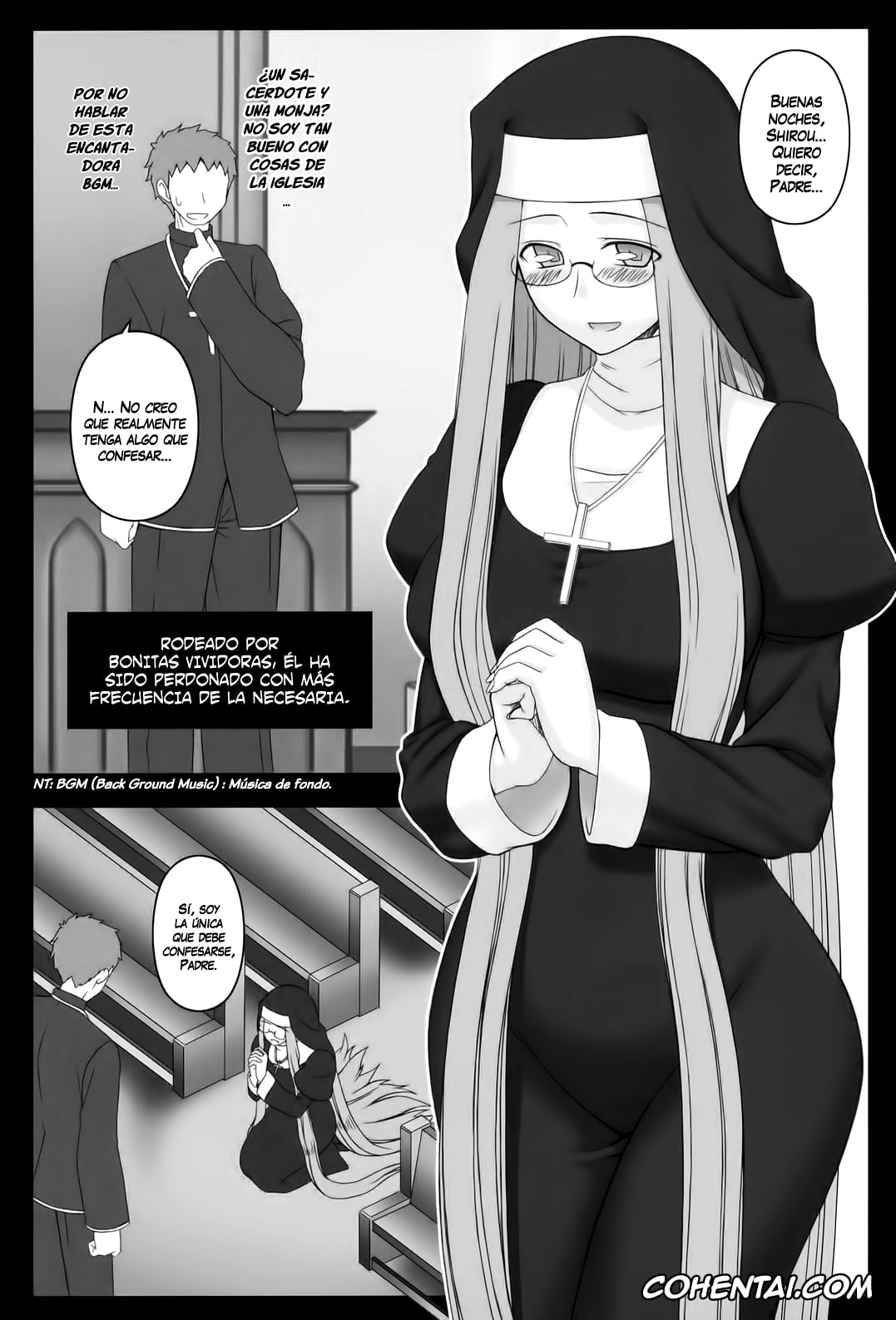 Fate/stay night hentai, Rider hentai, Shirou Emiya hentai, Yaraena. 12 Rider-san no Ha.chi.mi.tsu Zangeshitsu (Fate/stay night), pagina 3