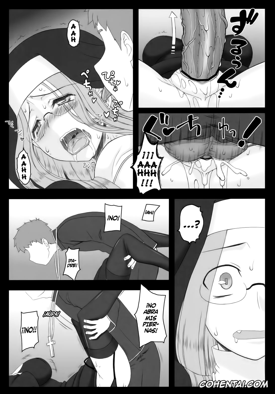 Fate/stay night porno, Rider porno, Shirou Emiya porno, Yaraena. 12 Rider-san no Ha.chi.mi.tsu Zangeshitsu (Fate/stay night), pagina 14