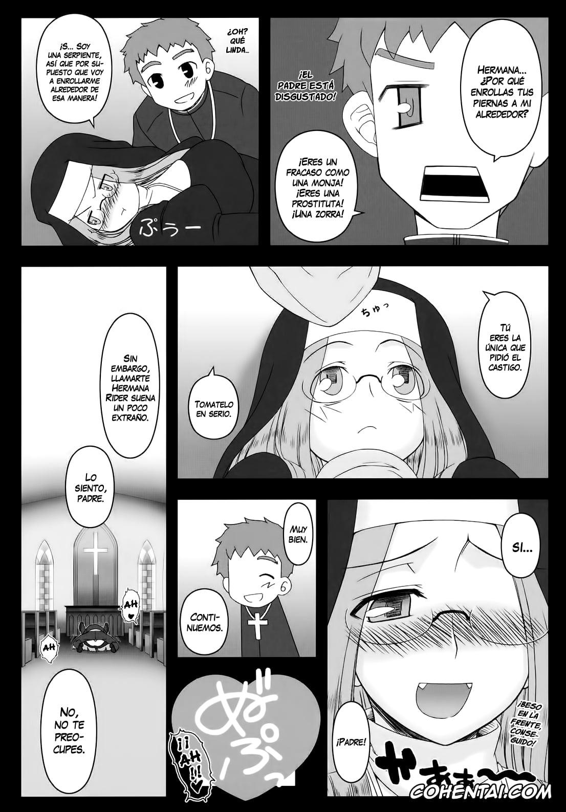Fate/stay night hentai, Rider hentai, Shirou Emiya hentai, Yaraena. 12 Rider-san no Ha.chi.mi.tsu Zangeshitsu (Fate/stay night), pagina 15