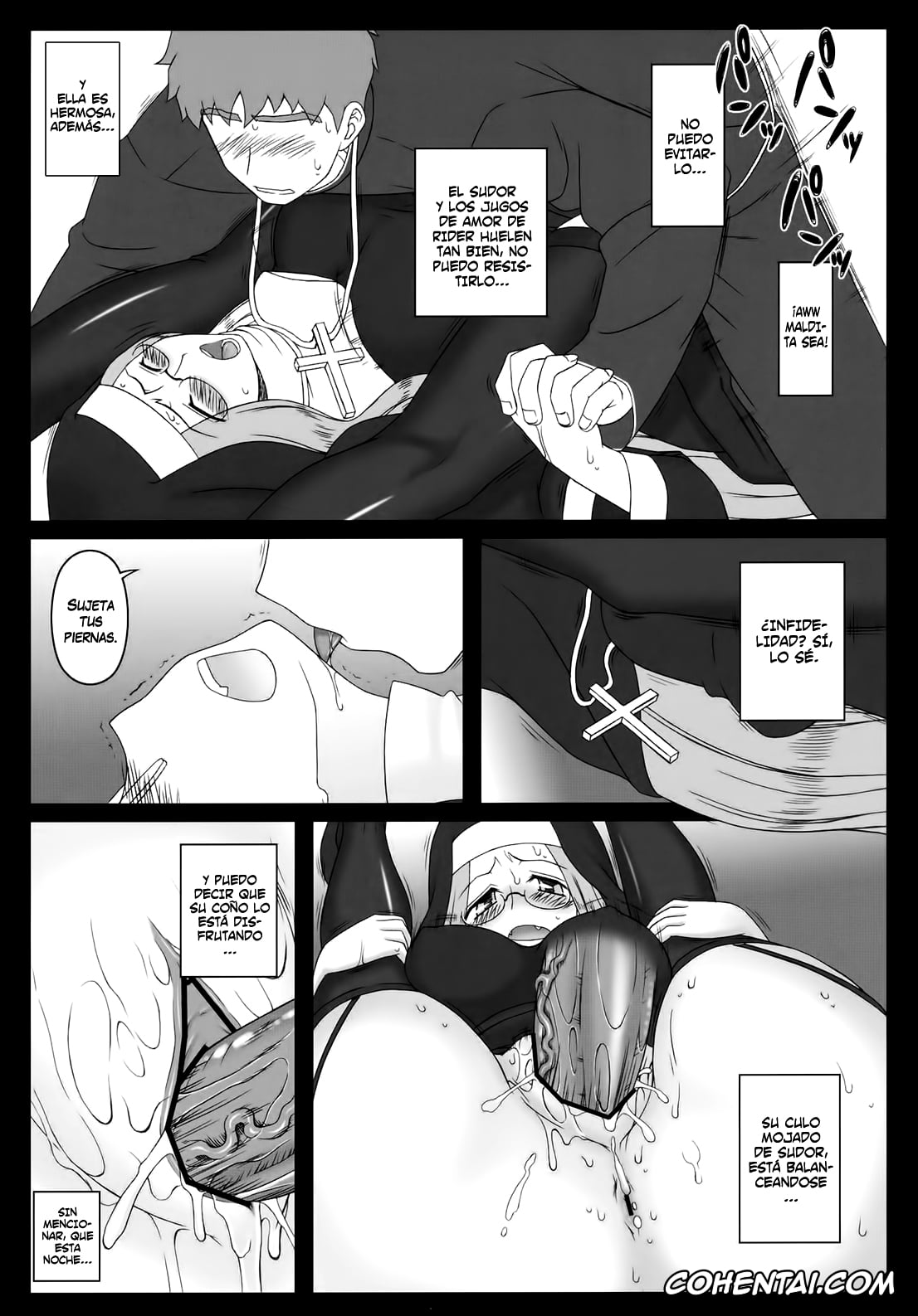 Fate/stay night xxx, Rider xxx, Shirou Emiya xxx, Yaraena. 12 Rider-san no Ha.chi.mi.tsu Zangeshitsu (Fate/stay night), pagina 16