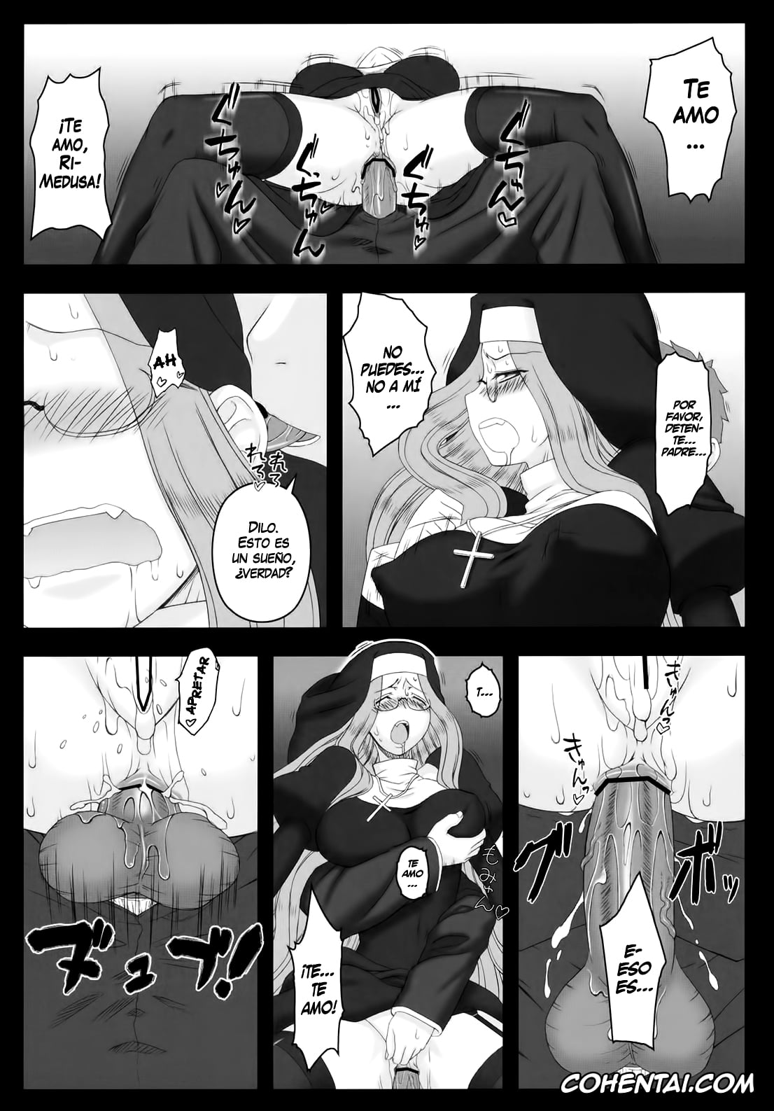 Fate/stay night xxx, Rider xxx, Shirou Emiya xxx, Yaraena. 12 Rider-san no Ha.chi.mi.tsu Zangeshitsu (Fate/stay night), pagina 28