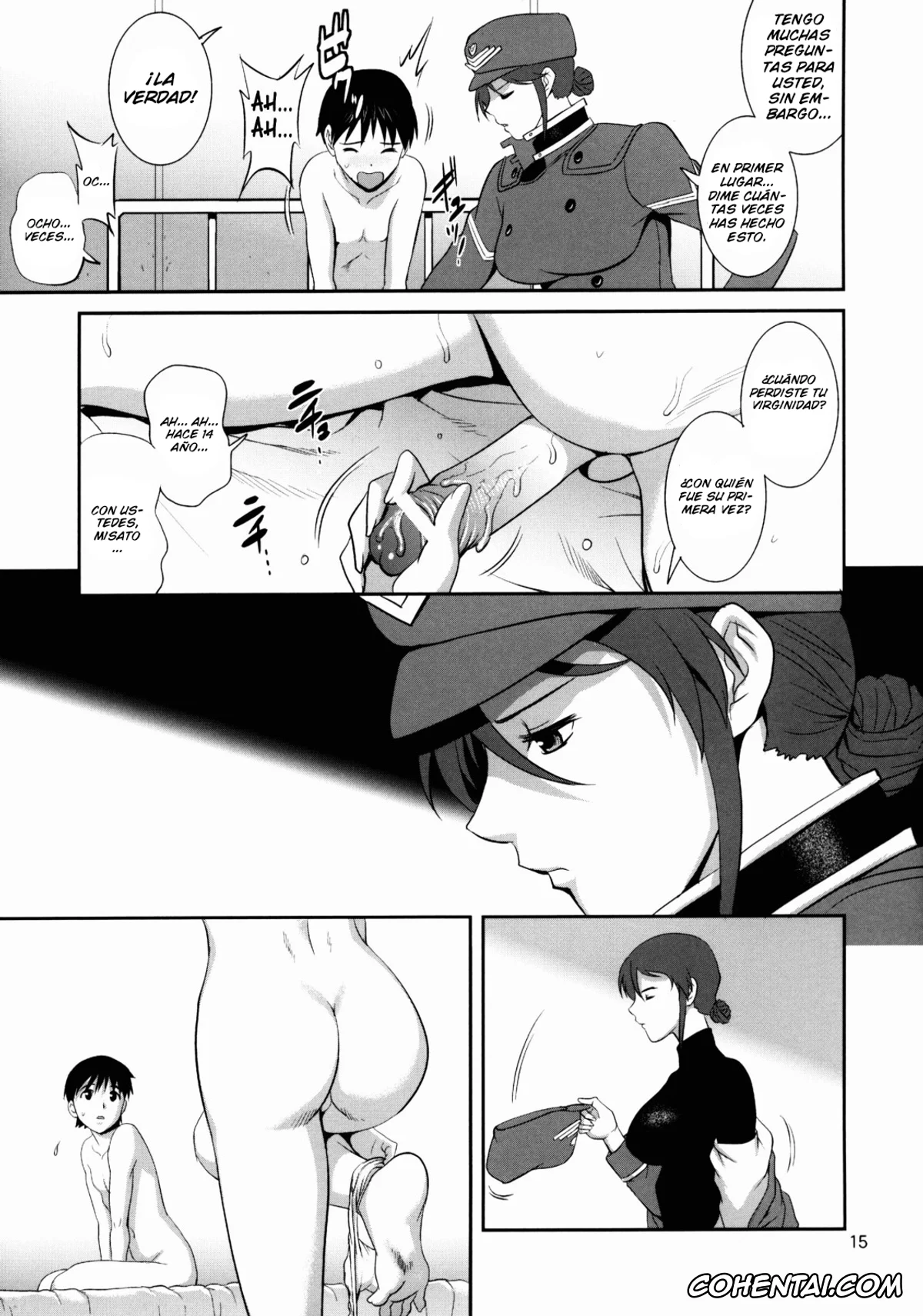 Neon Genesis Evangelion hentai, Misato Katsuragi hentai, Ritsuko Akagi hentai, Shinji Ikari hentai, Forty and Fourteen (Neon Genesis Evangelion), pagina 15